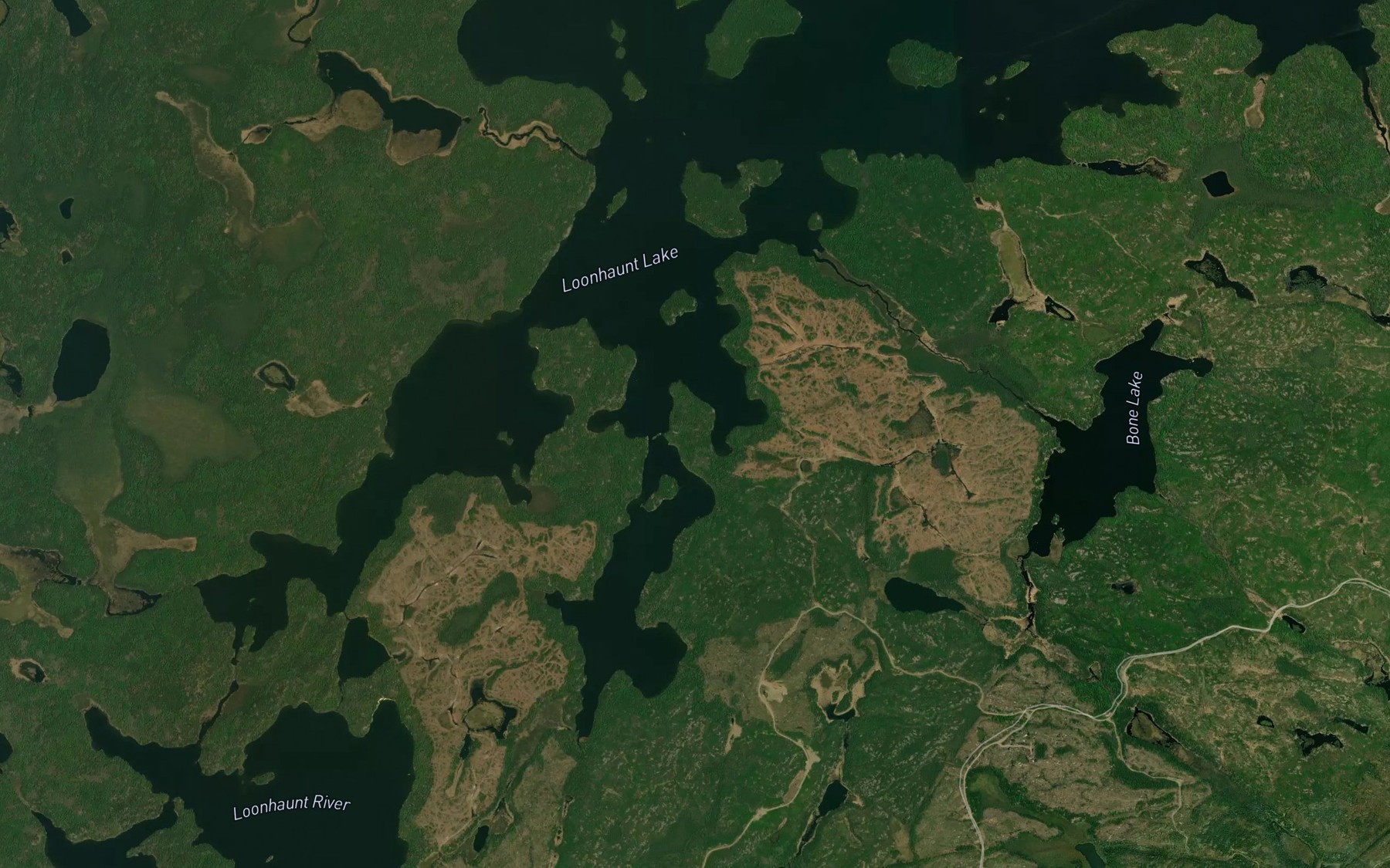 Satellite map of the Whistle Bay