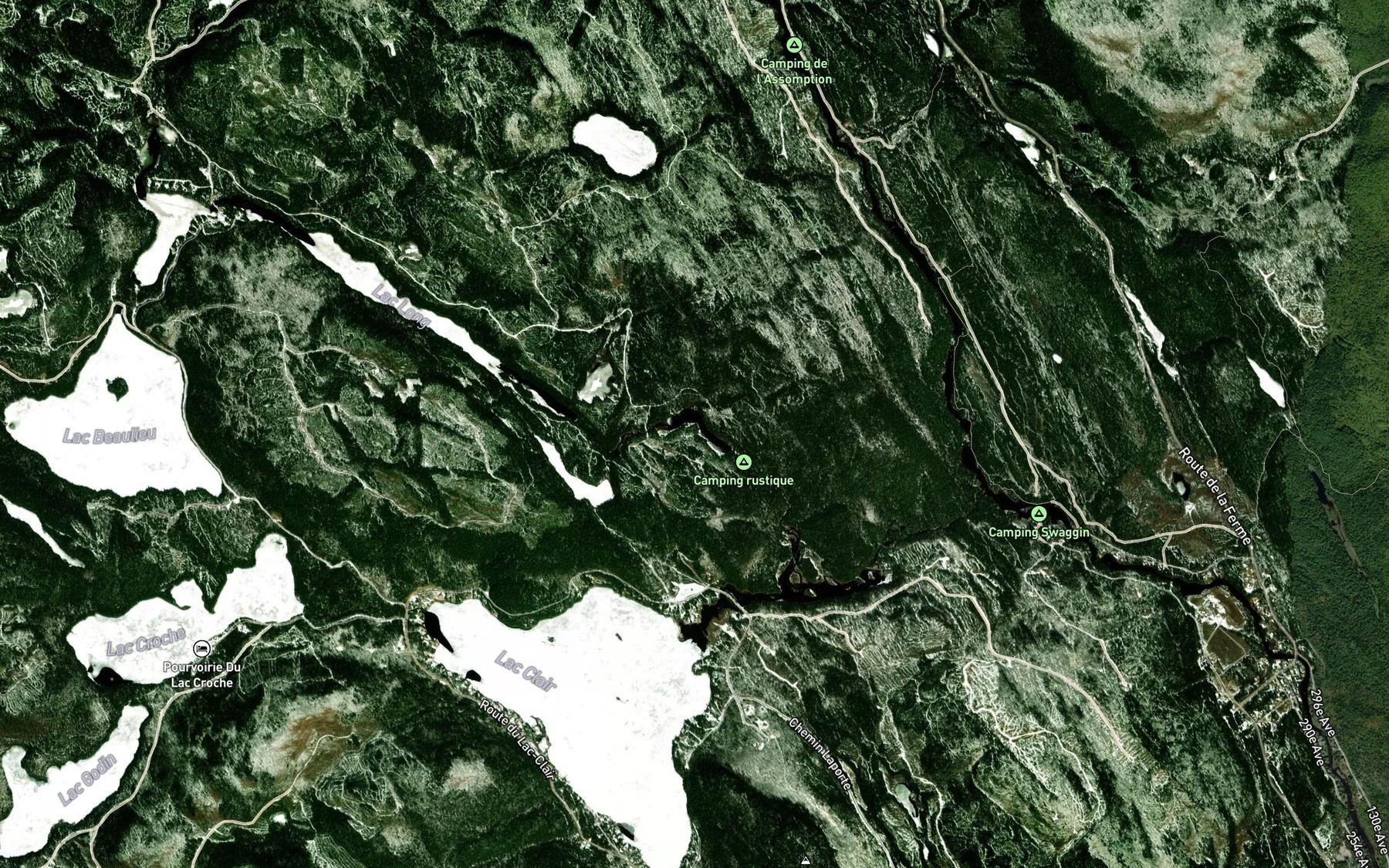 Satellite map of the Baie Marc