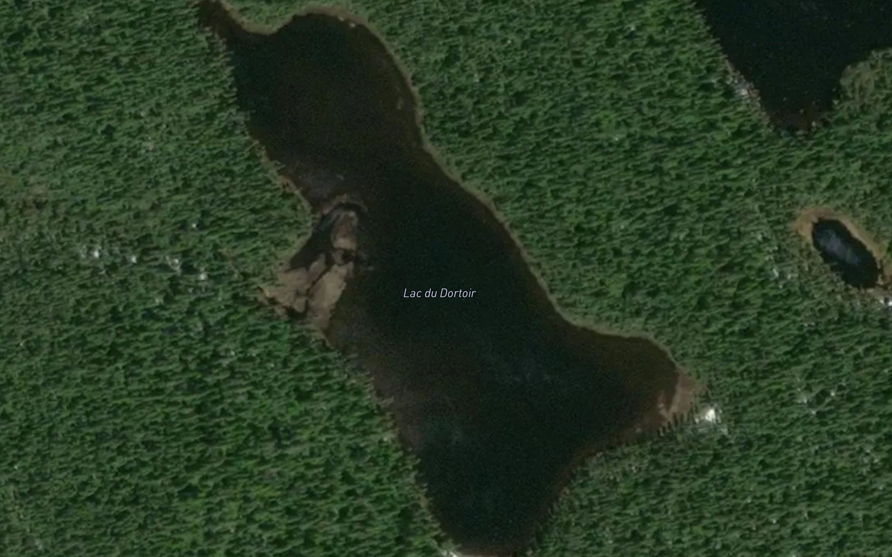Satellite map of the Lac du Dortoir