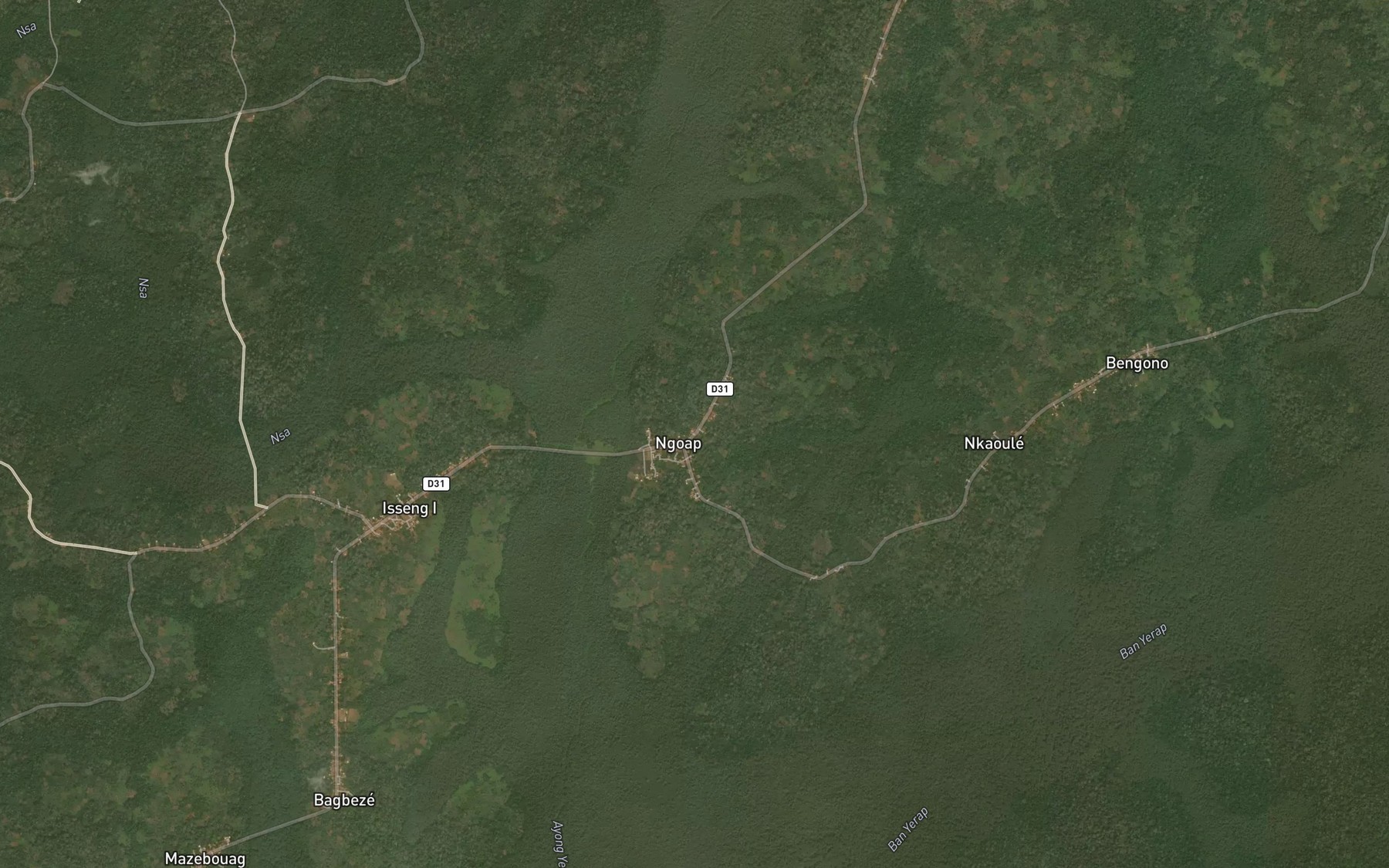 Satellite map of the Nsa