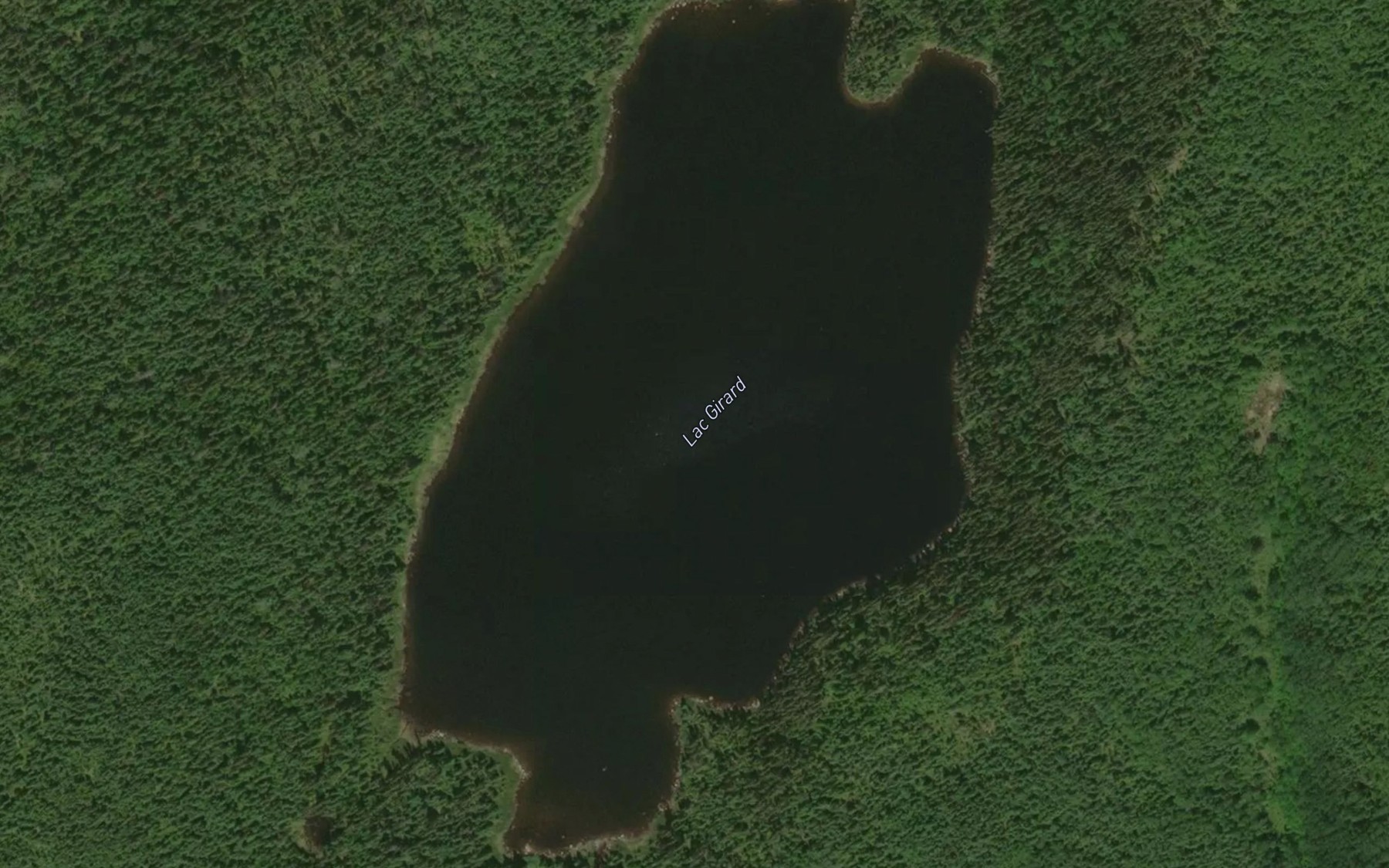 Satellite map of the Lac Girard