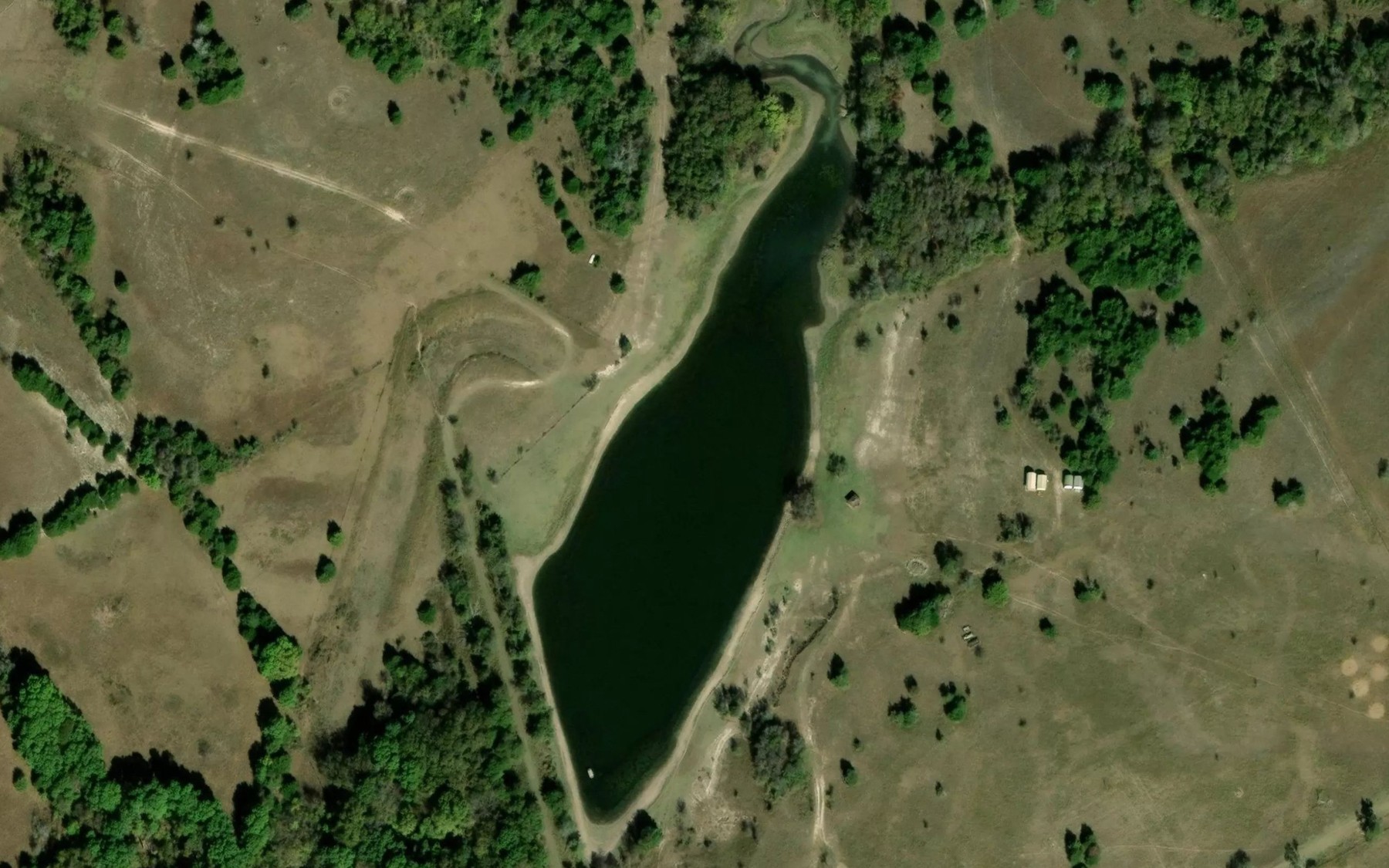 Satellite map of the Soil Conservation Service Site 53 Reservoir