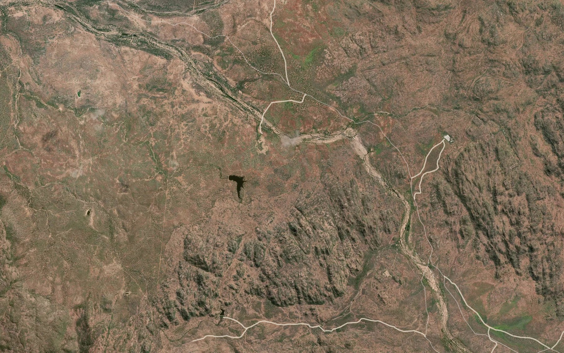 Satellite map of the Soda Springs
