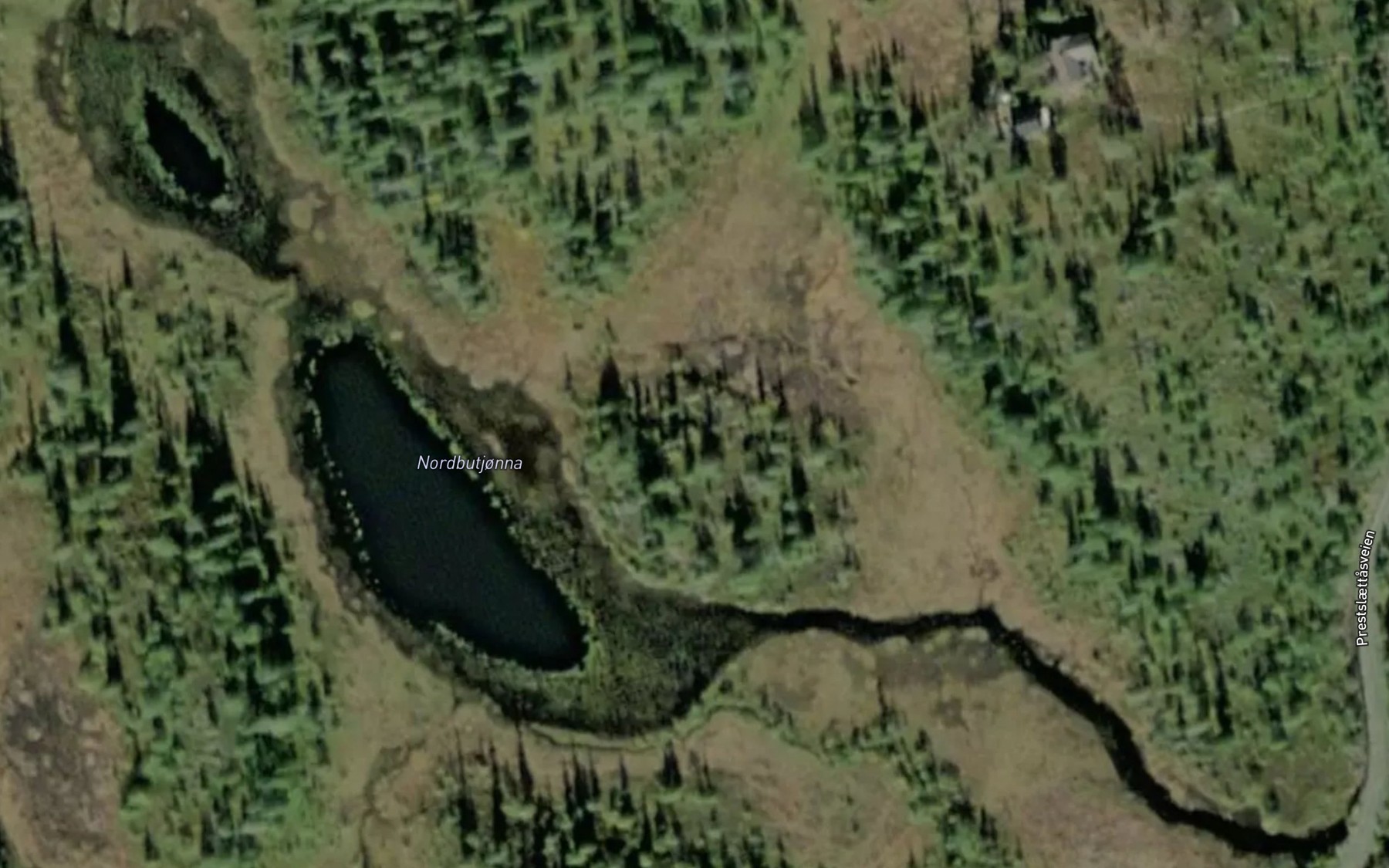 Satellite map of the Nordbutjonna