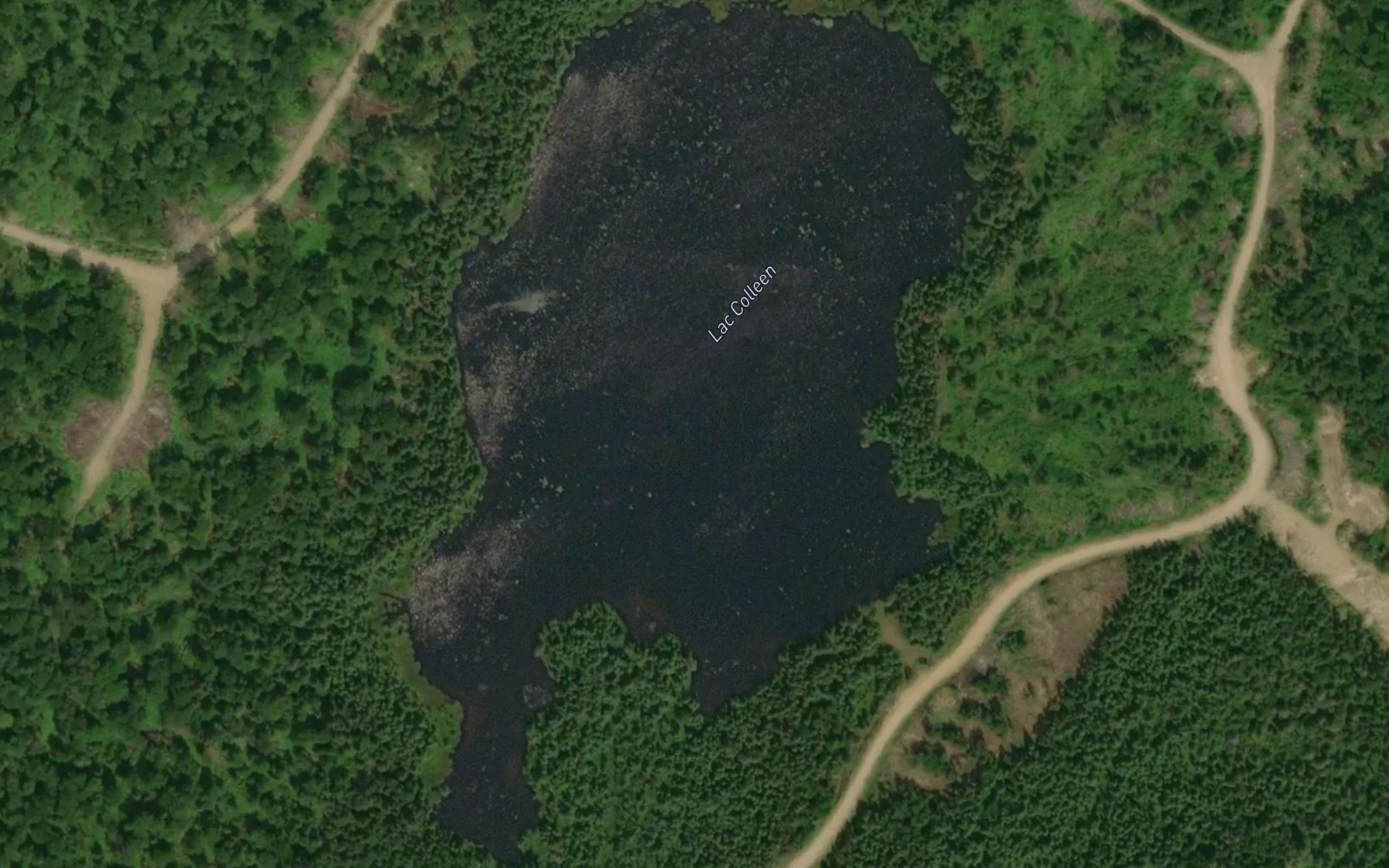 Satellite map of the Lac Colleen