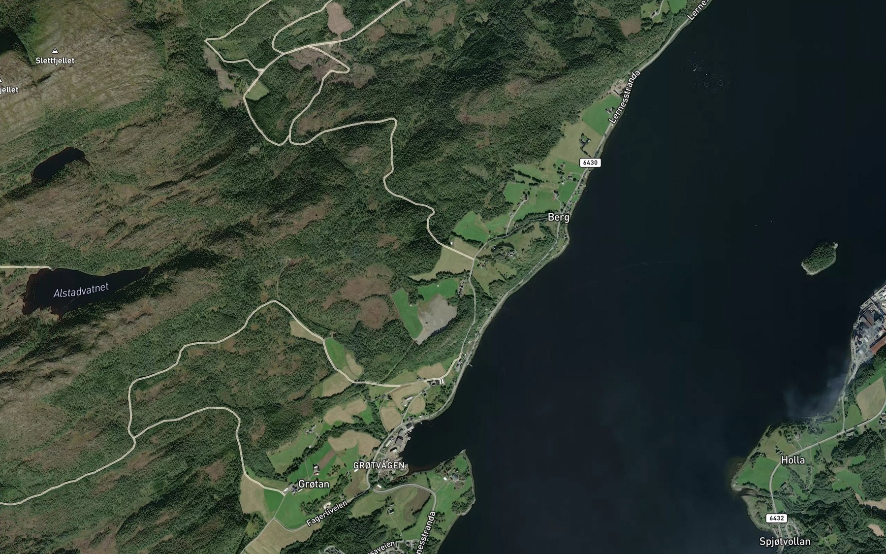 Satellite map of the Sorstubekken
