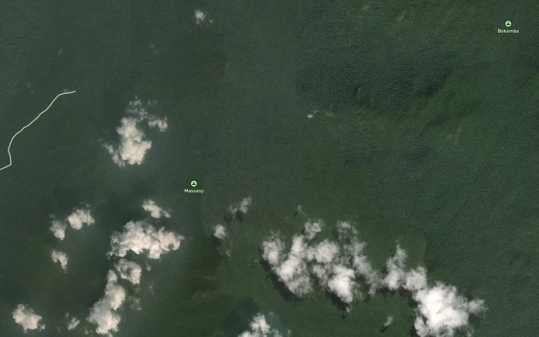 Satellite map of the Bikoumba