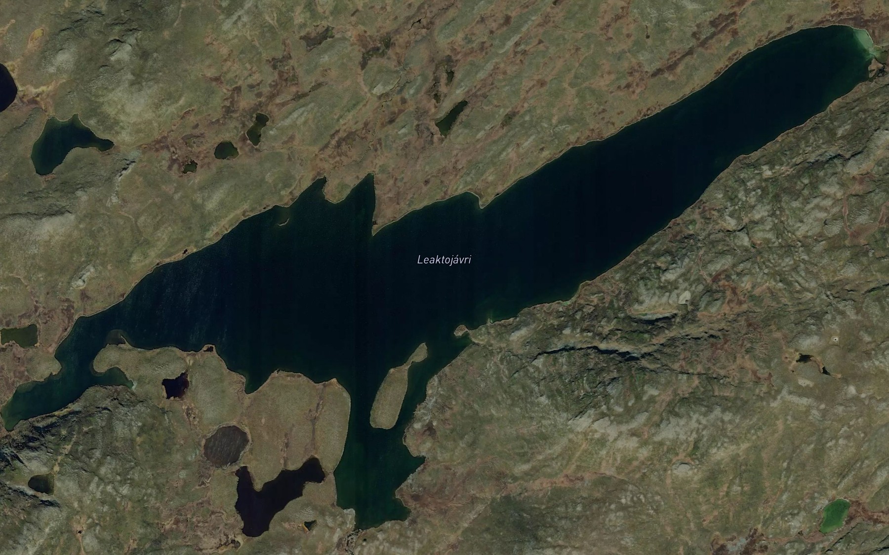 Satellite map of the Laektujavri