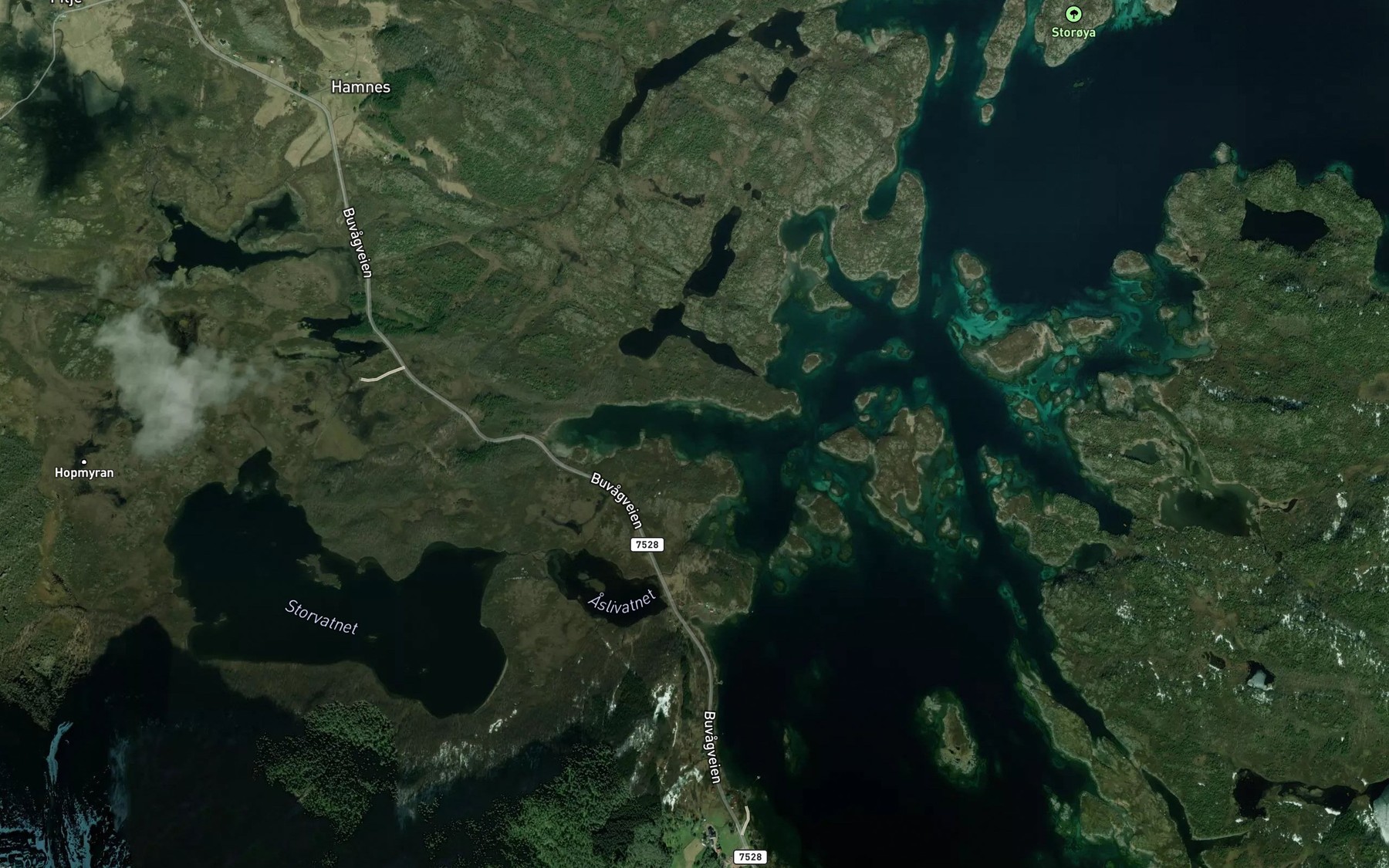 Satellite map of the Vagen