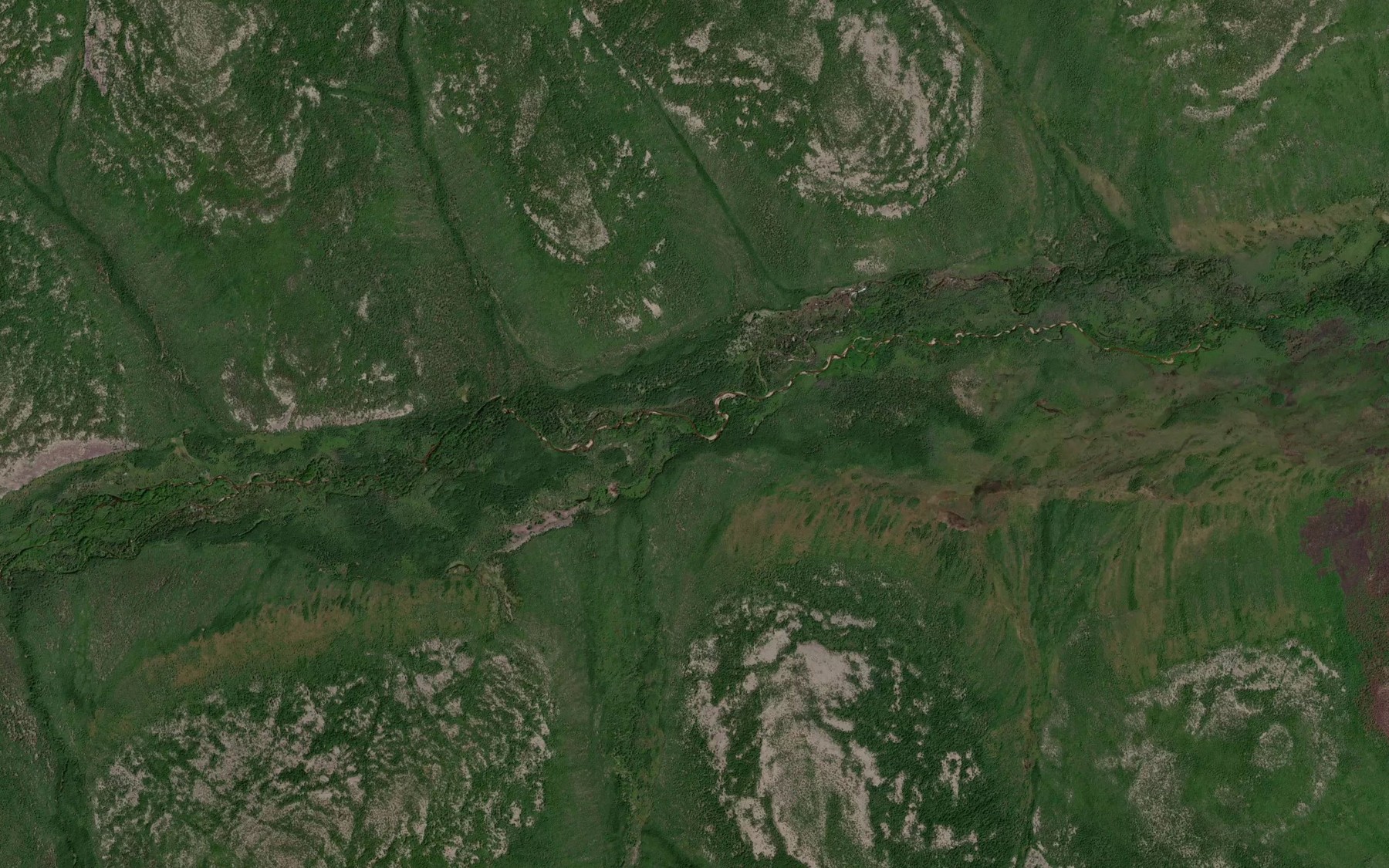 Satellite map of the Yuzhnyy
