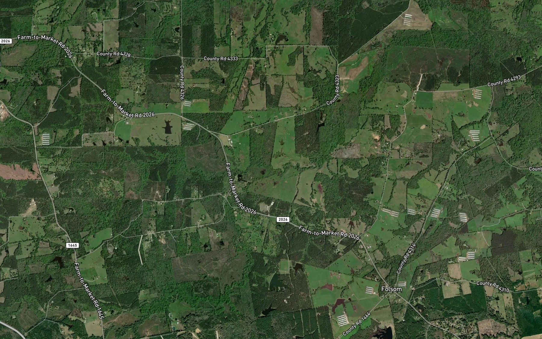 Satellite map of the Wheeler Creek