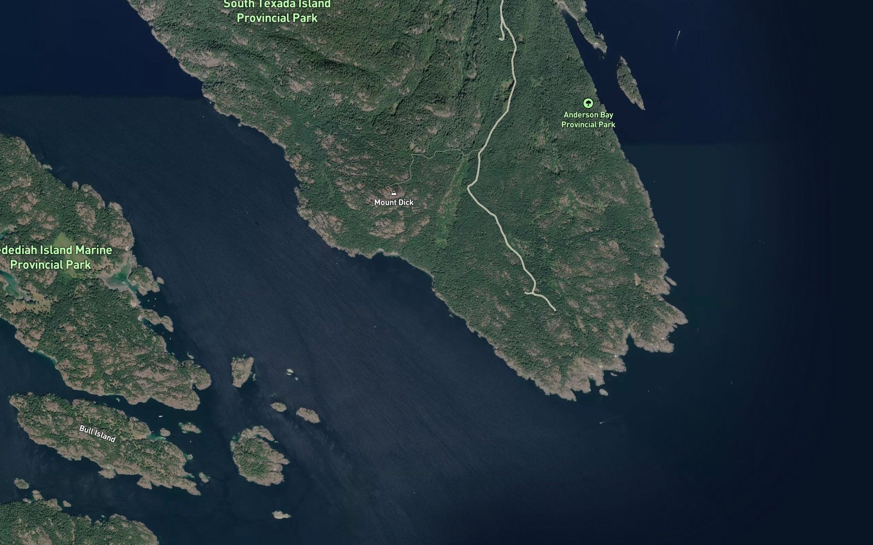Satellite map of the Napier Creek