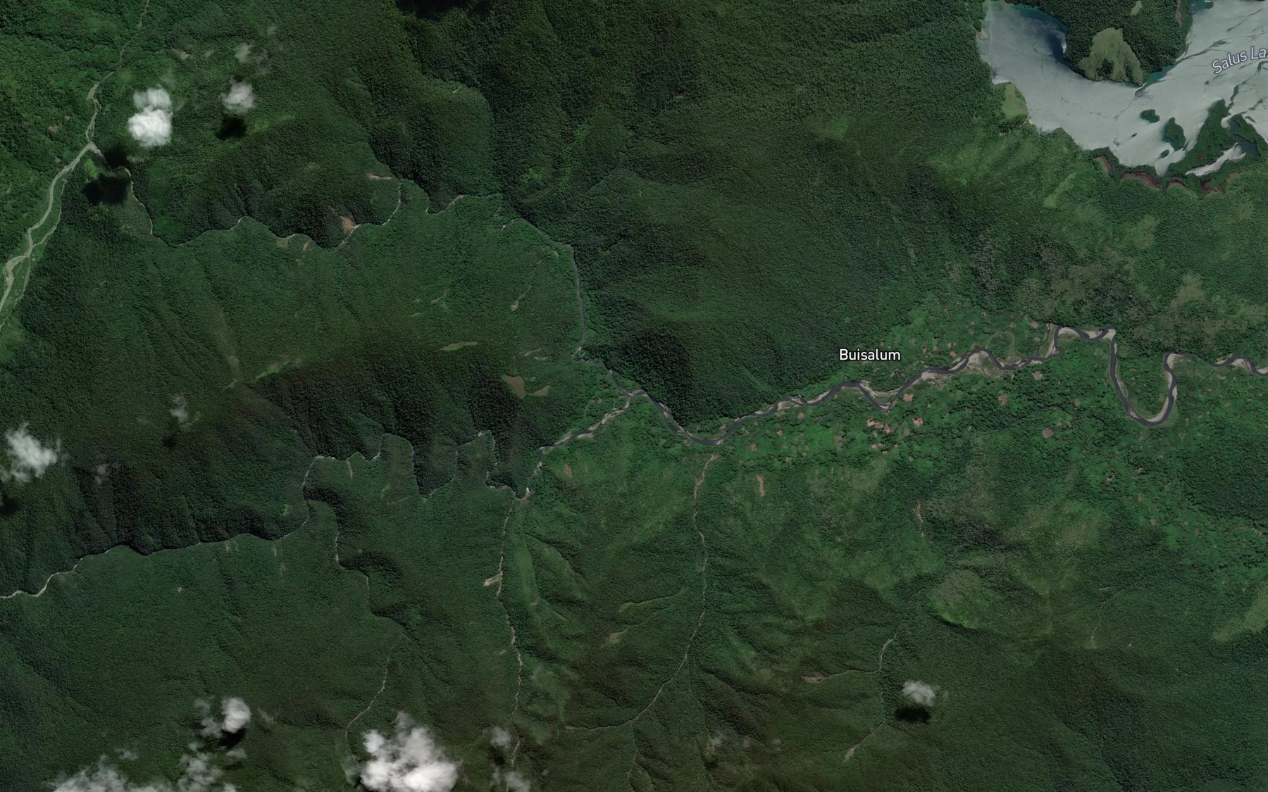 Satellite map of the Buyawim River