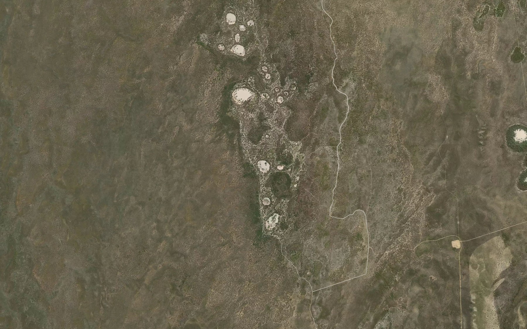 Satellite map of the Woodada Lake
