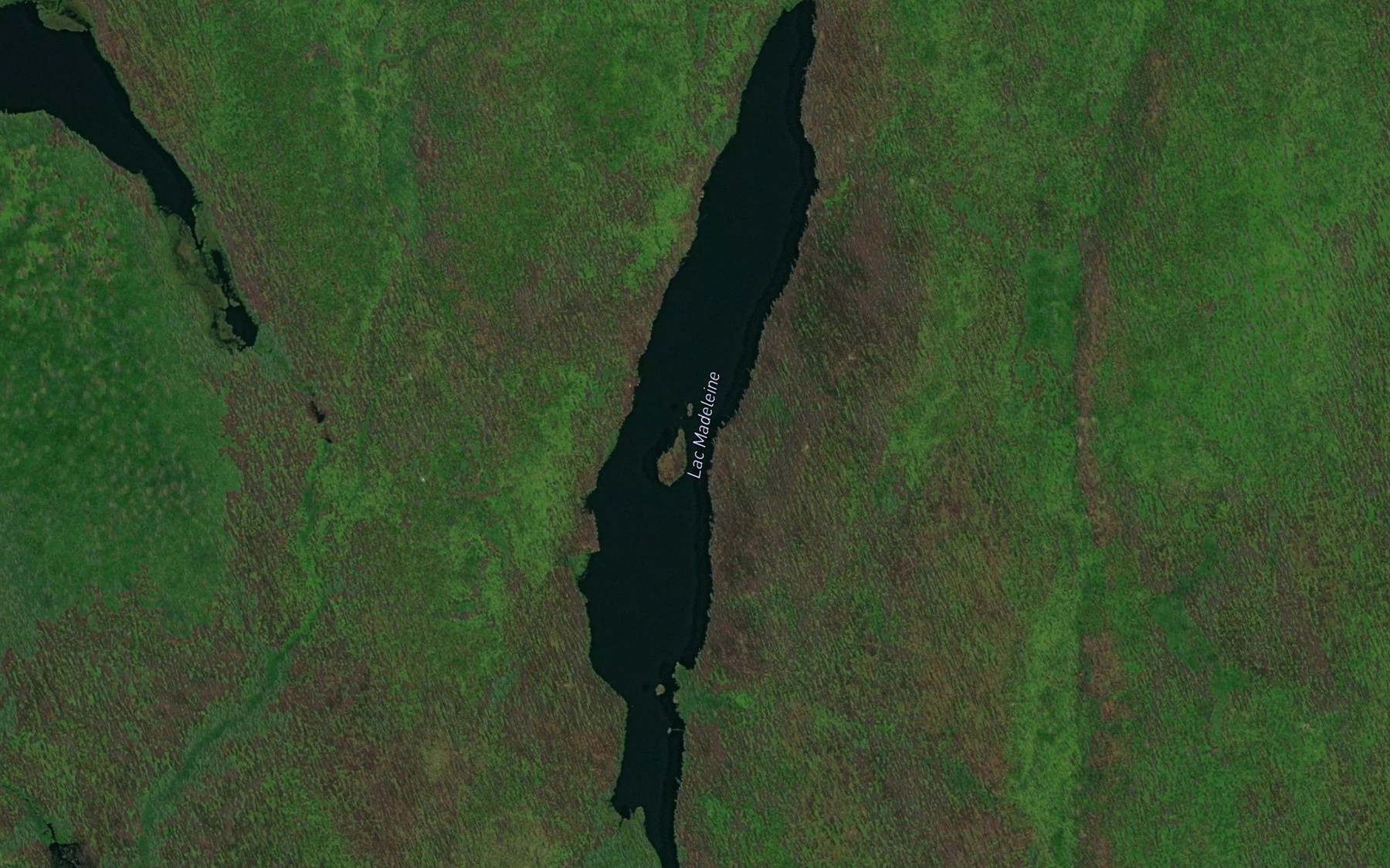 Satellite map of the Lac Madeleine