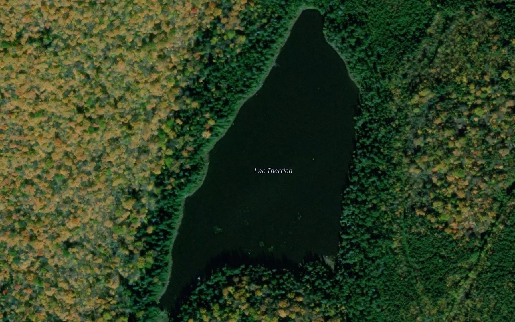 Satellite map of the Lac Therrien