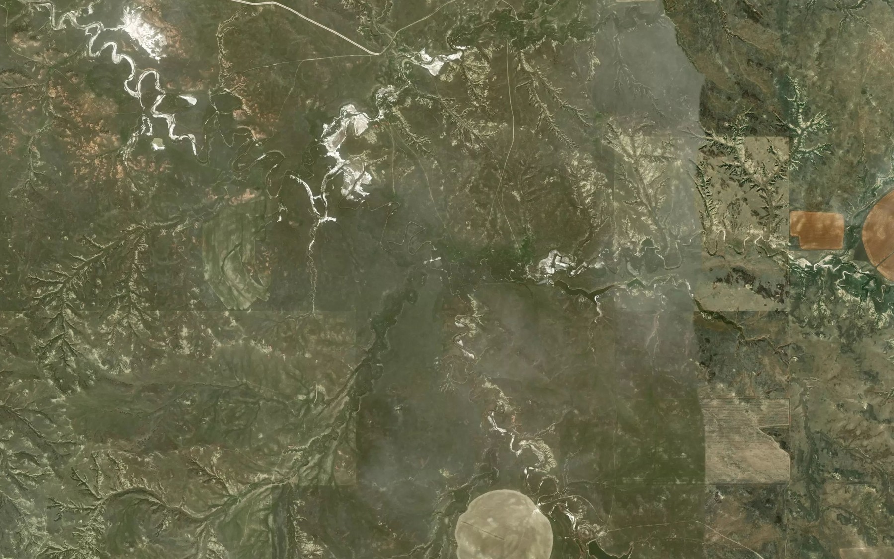 Satellite map of the South Fork Nelson Creek
