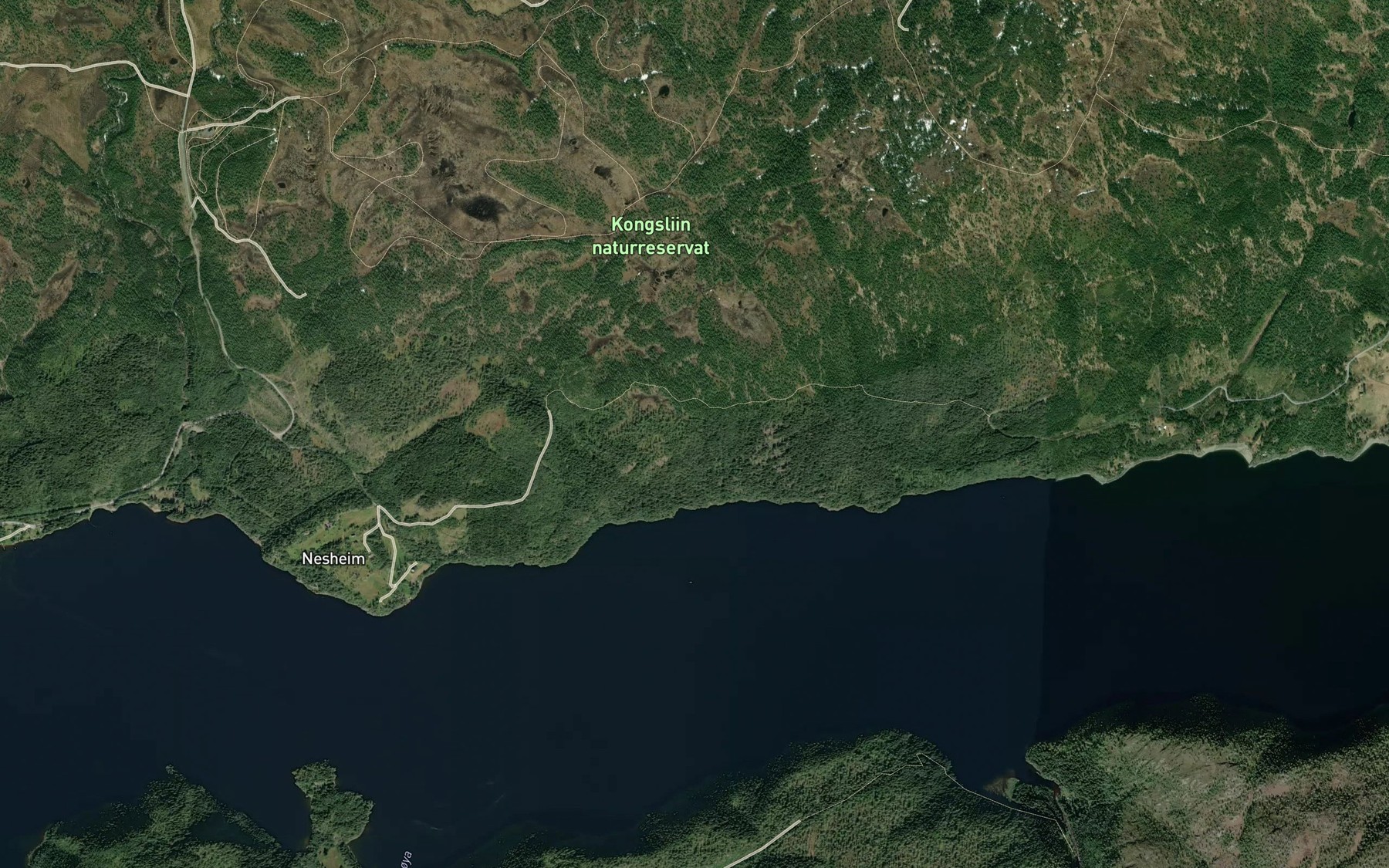 Satellite map of the Litlskurrubekken