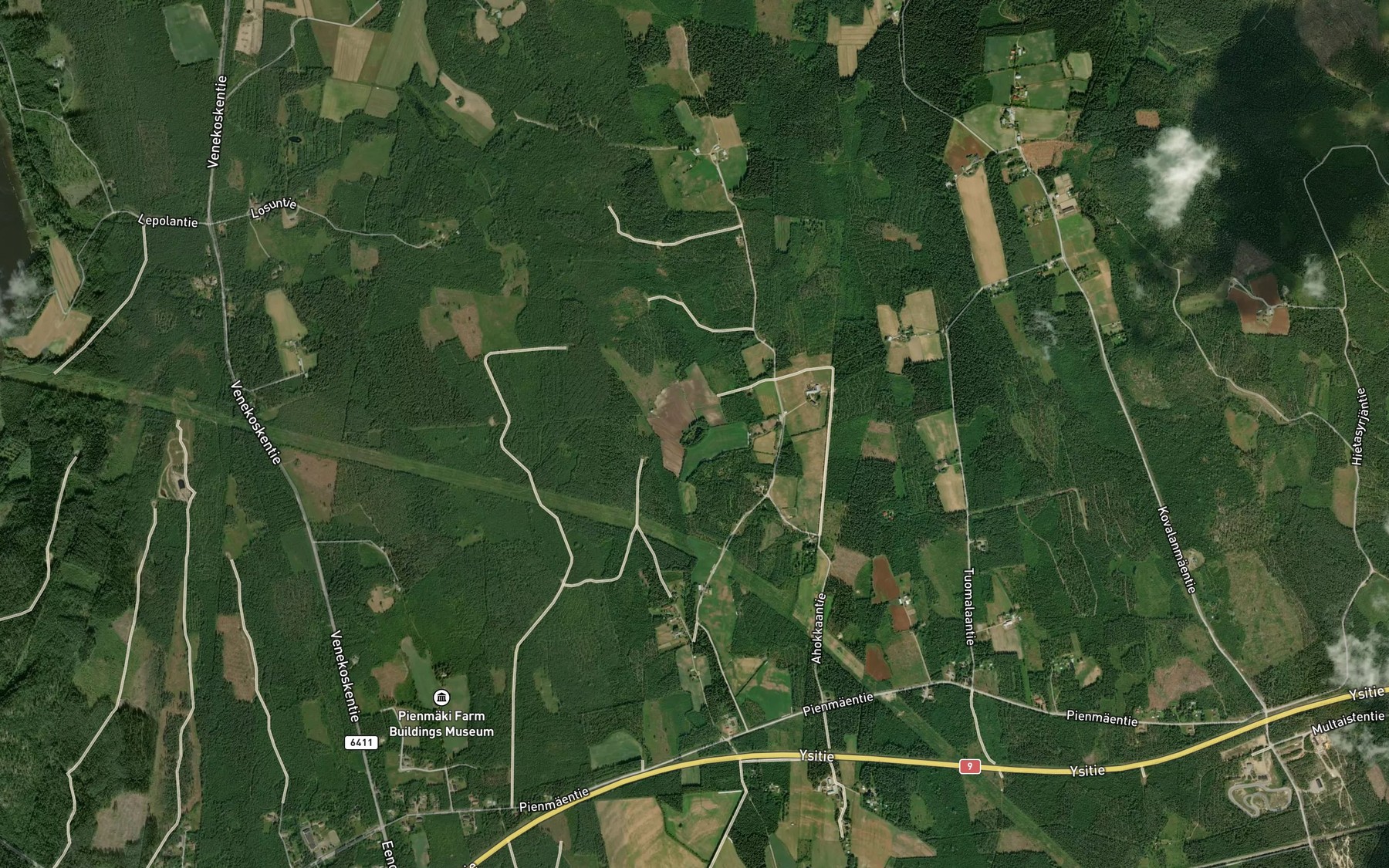 Satellite map of the Ruokolampi
