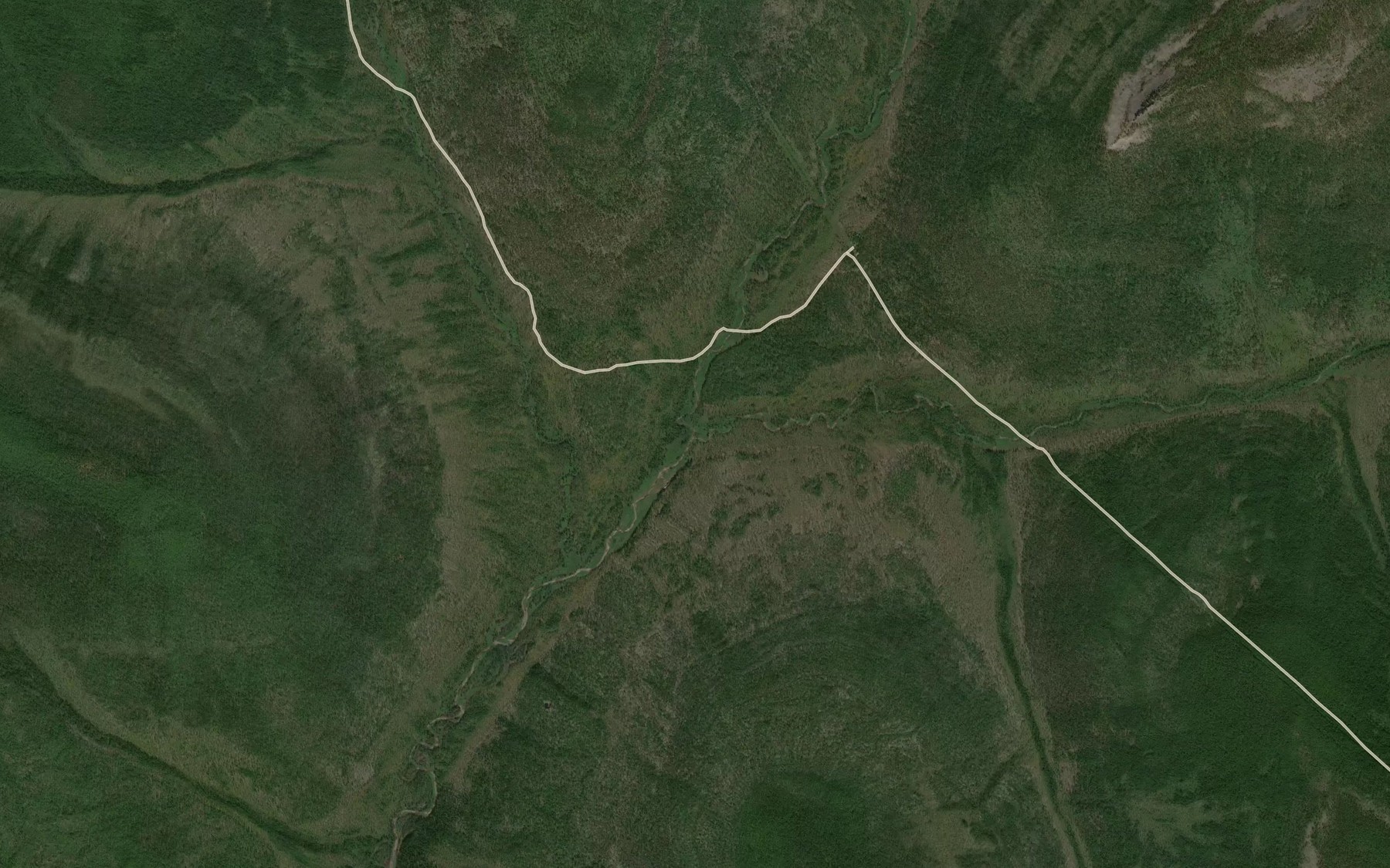 Satellite map of the Verkhnyaya Talyndaya