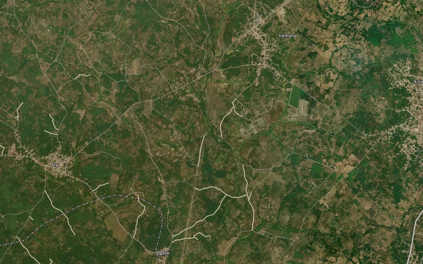 Satellite map of the RiverOsere