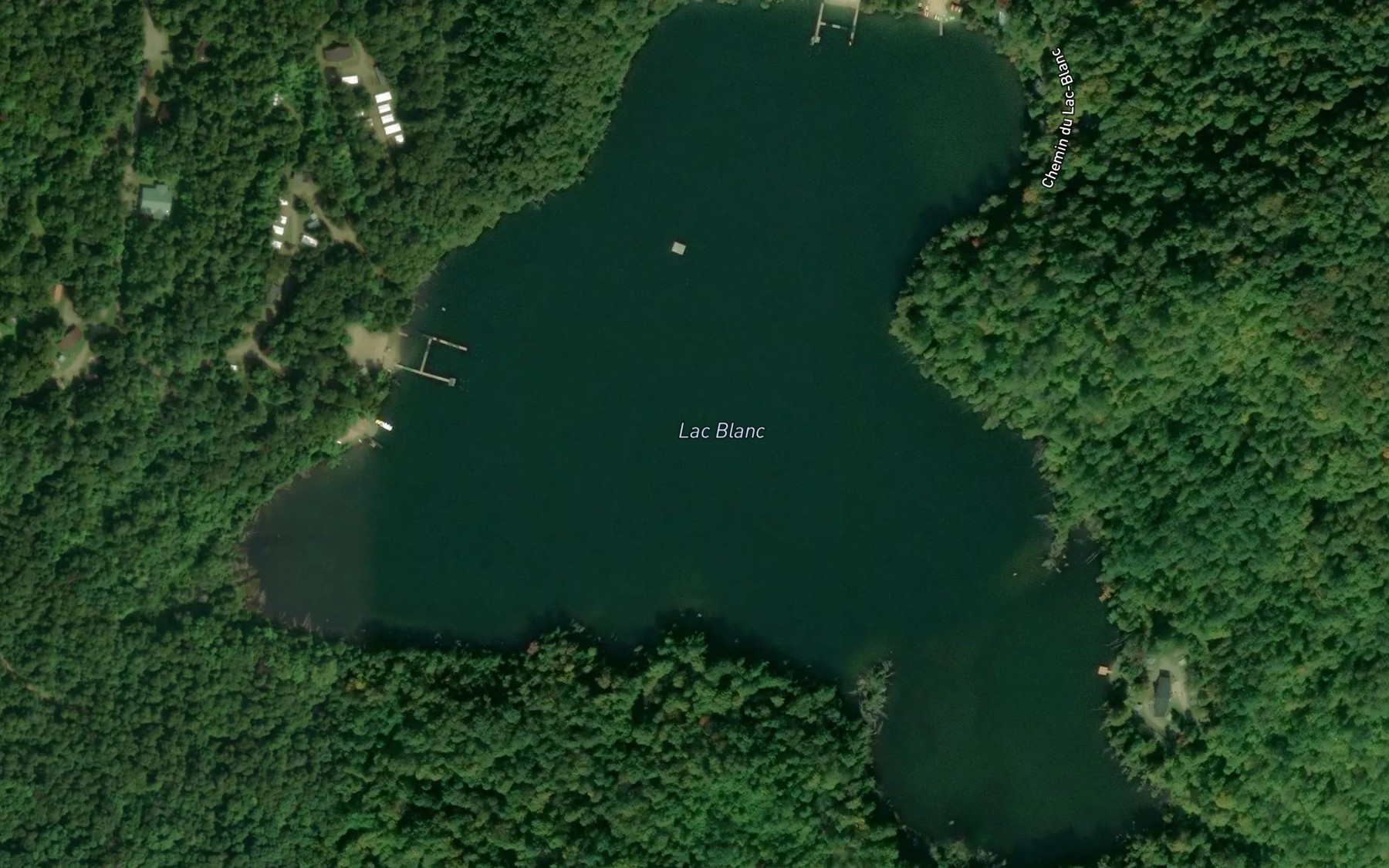 Satellite map of the Lac Blanc