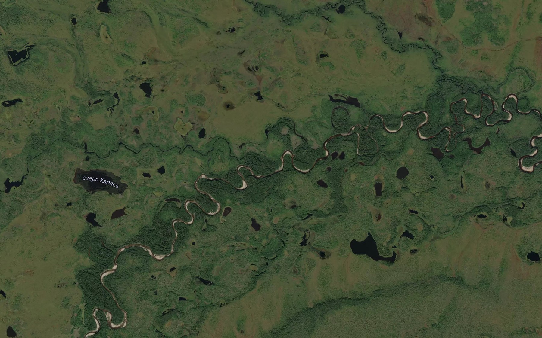 Satellite map of the Selyandzha