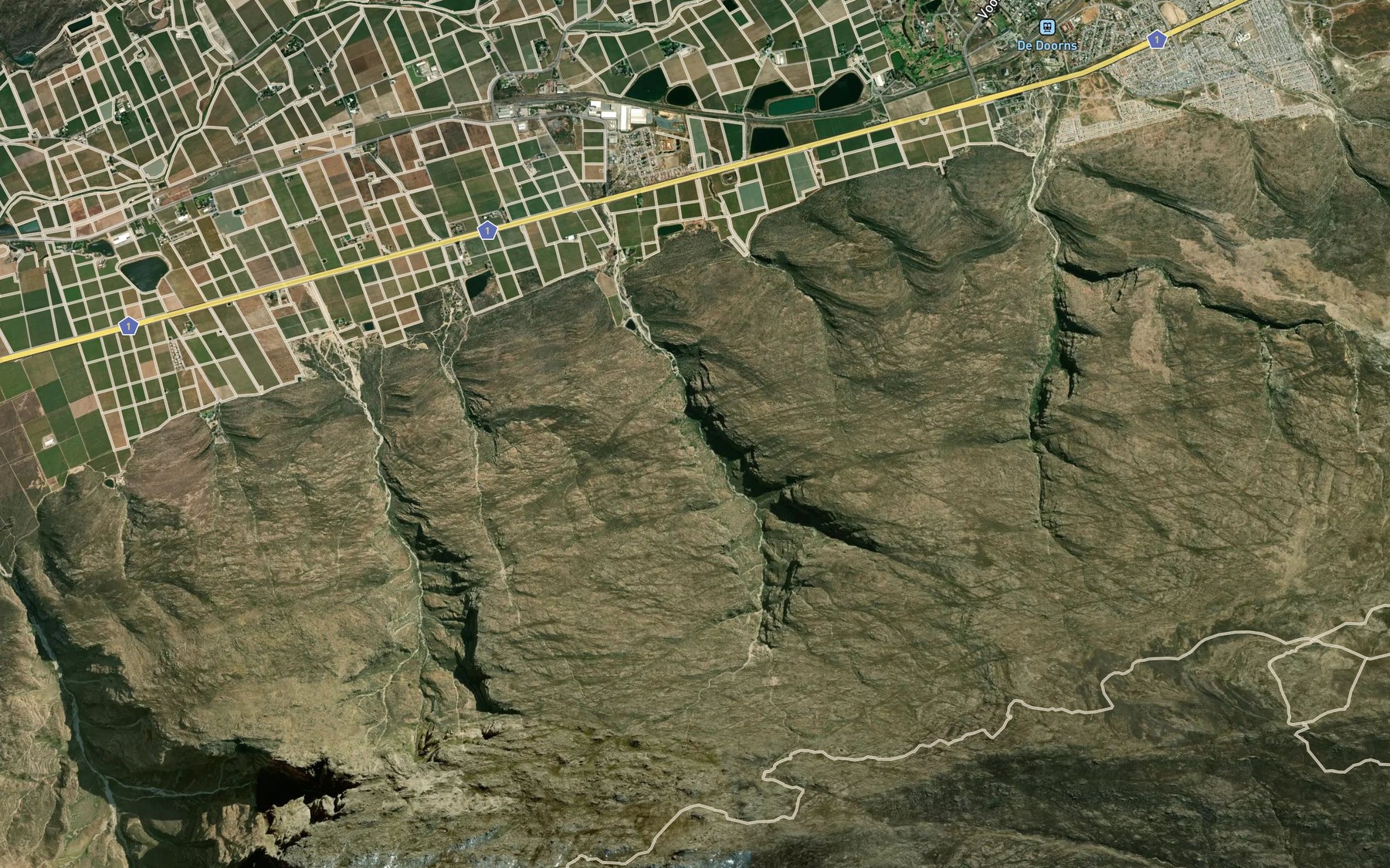 Satellite map of the Waterkloof