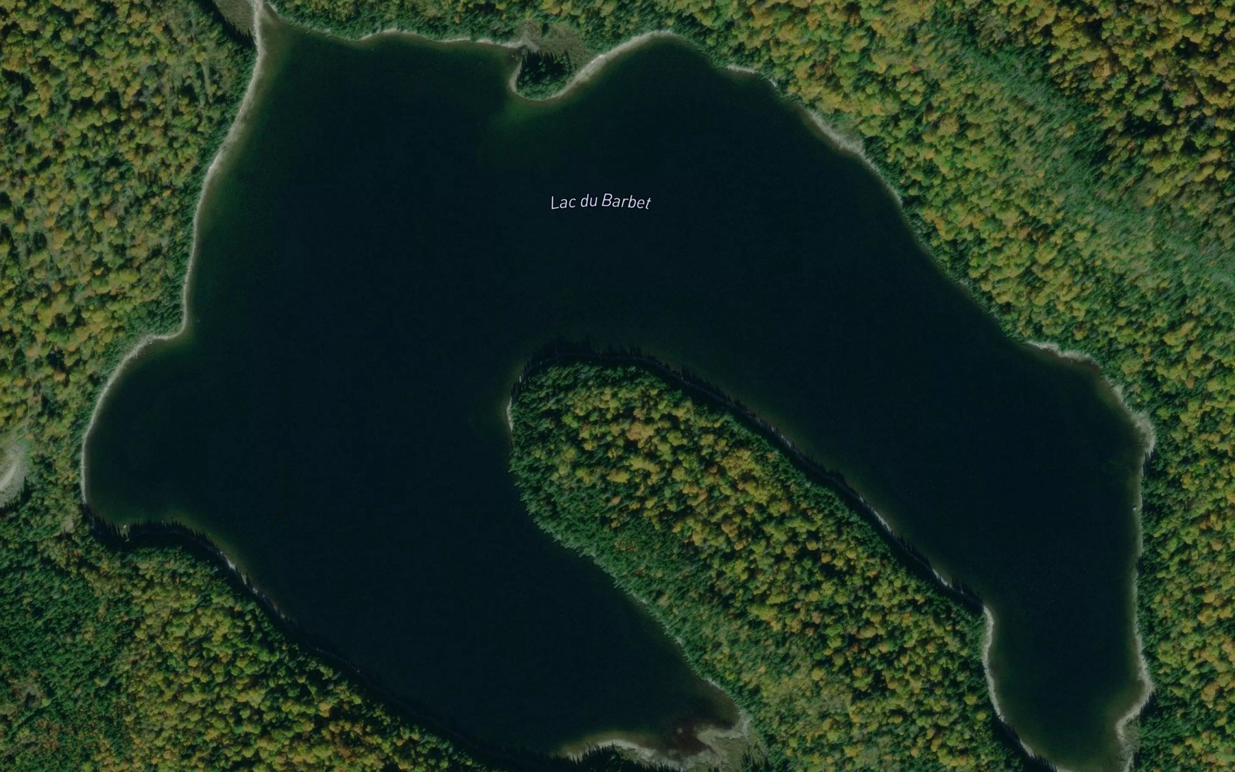 Satellite map of the Lac du Barbet