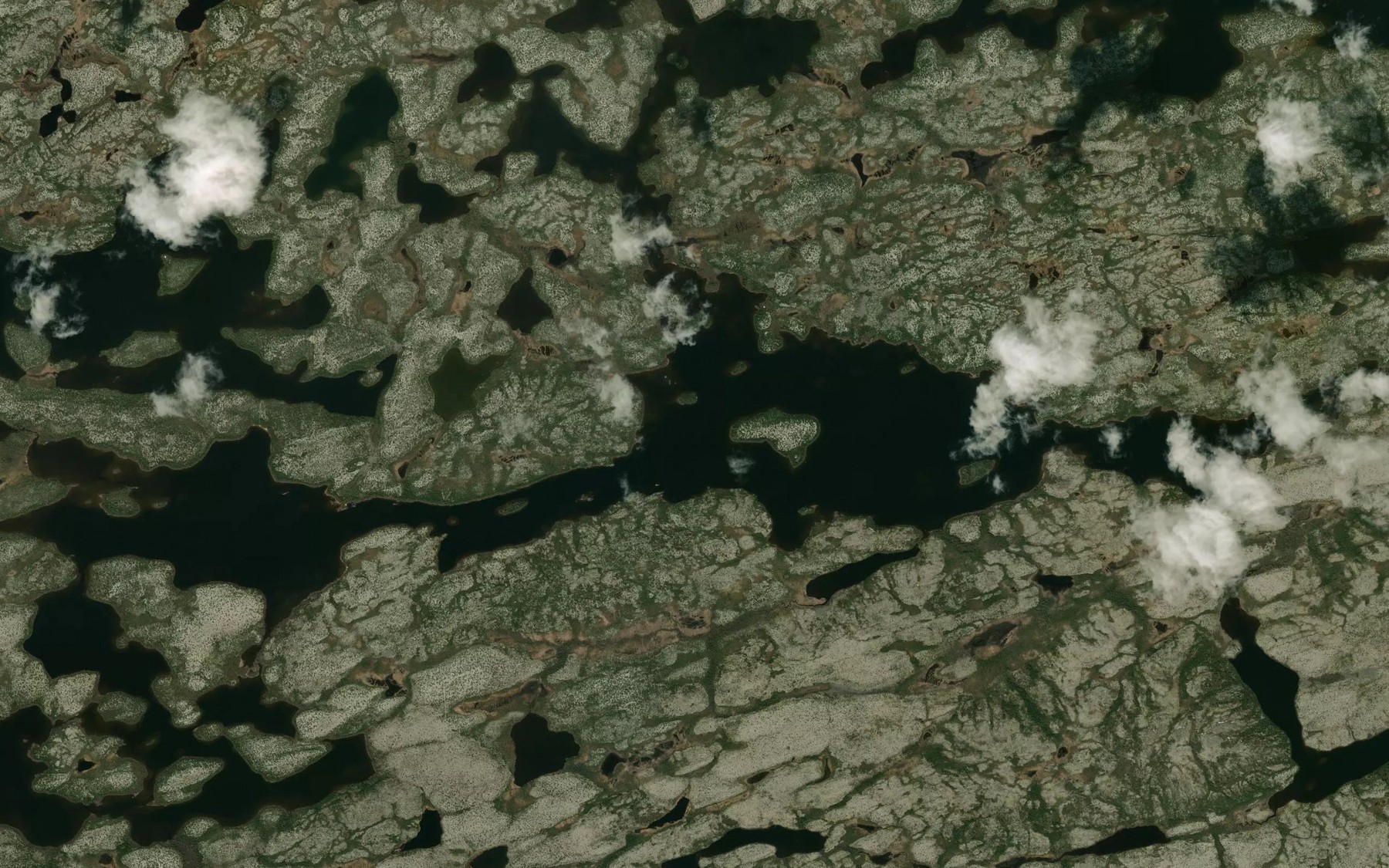 Satellite map of the Lac Michisu Atisach