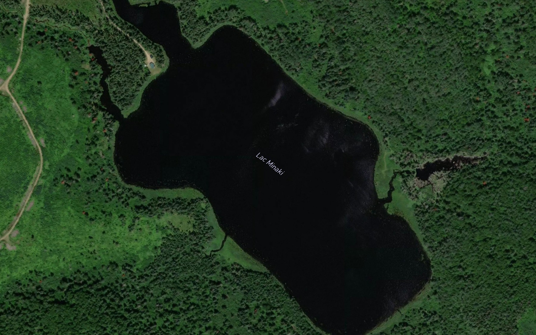 Satellite map of the Lac Minaki