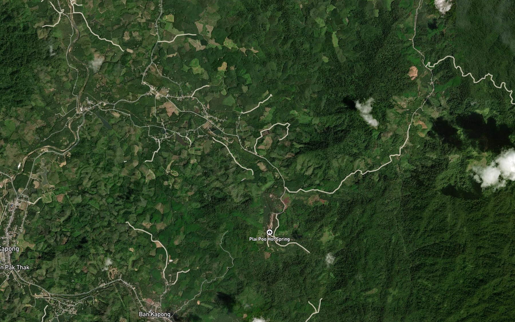 Satellite map of the Khlong Plai Phu