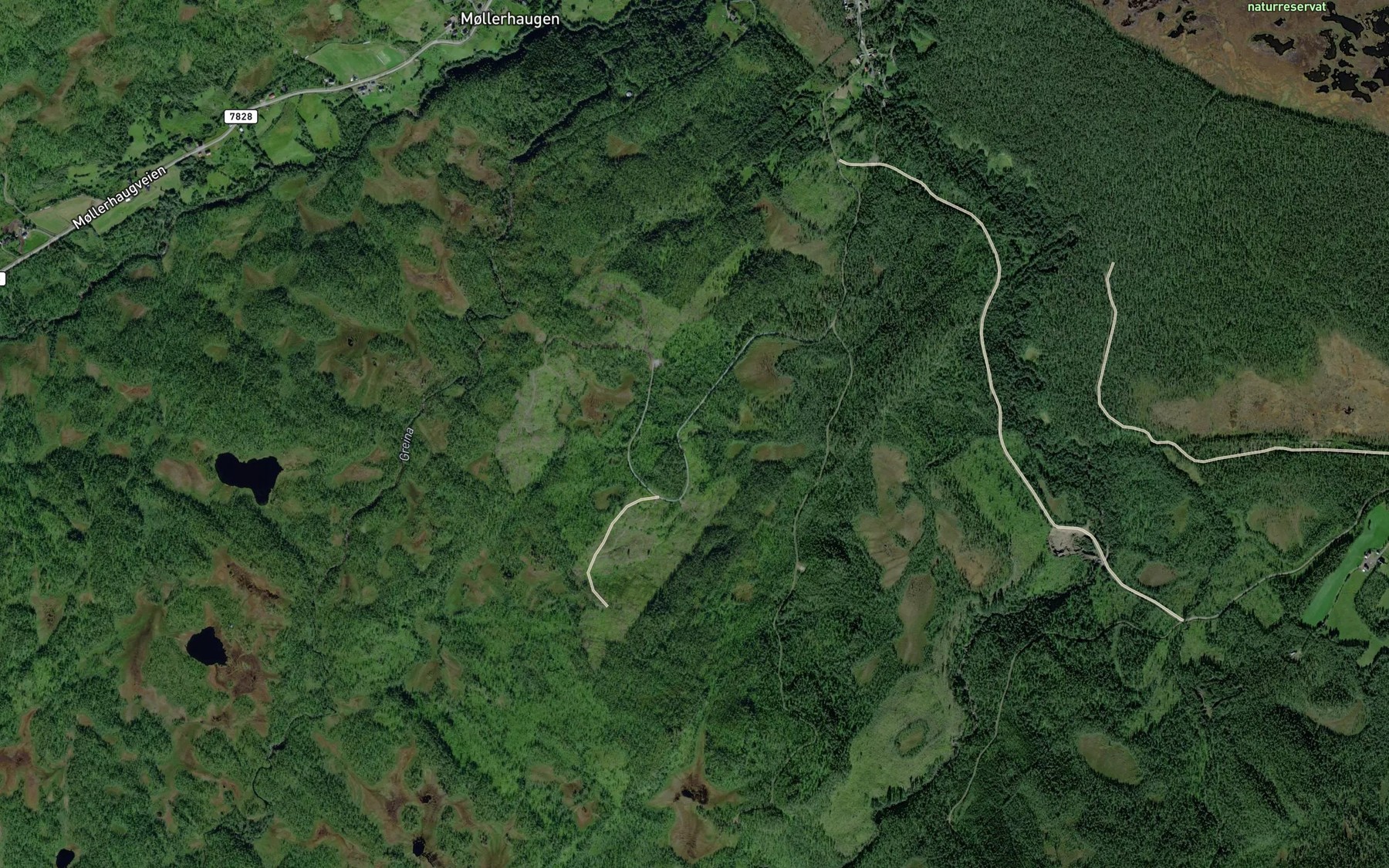 Satellite map of the Kvannbekken