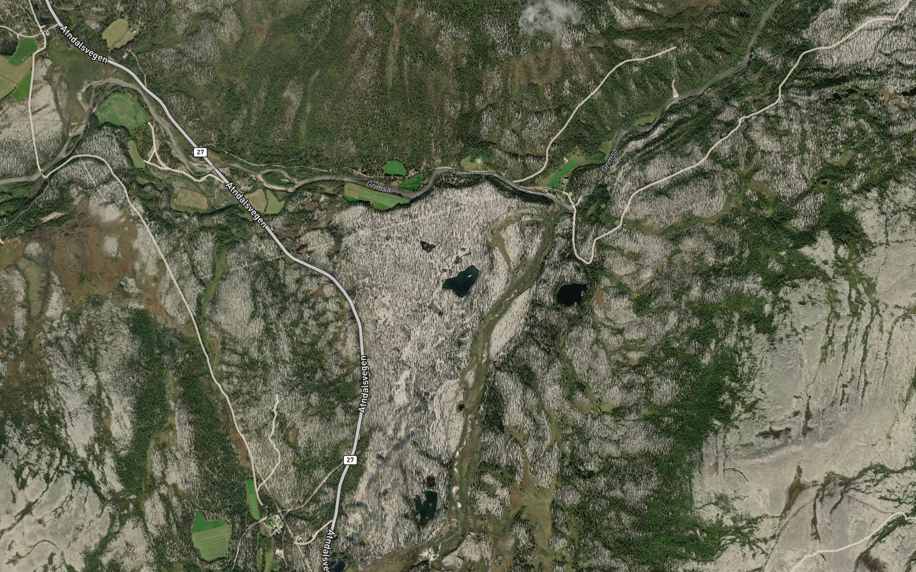 Satellite map of the Holmtjonne
