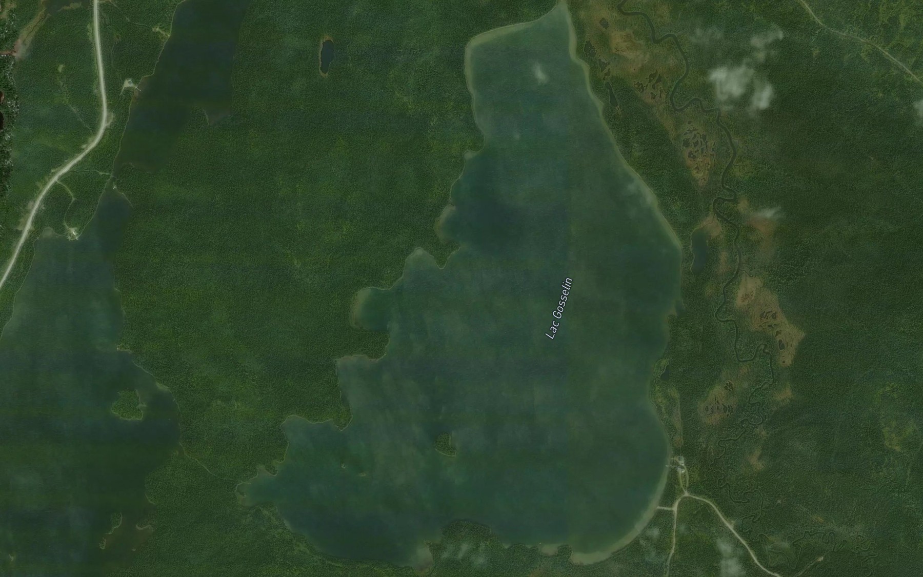 Satellite map of the Lac Gosselin