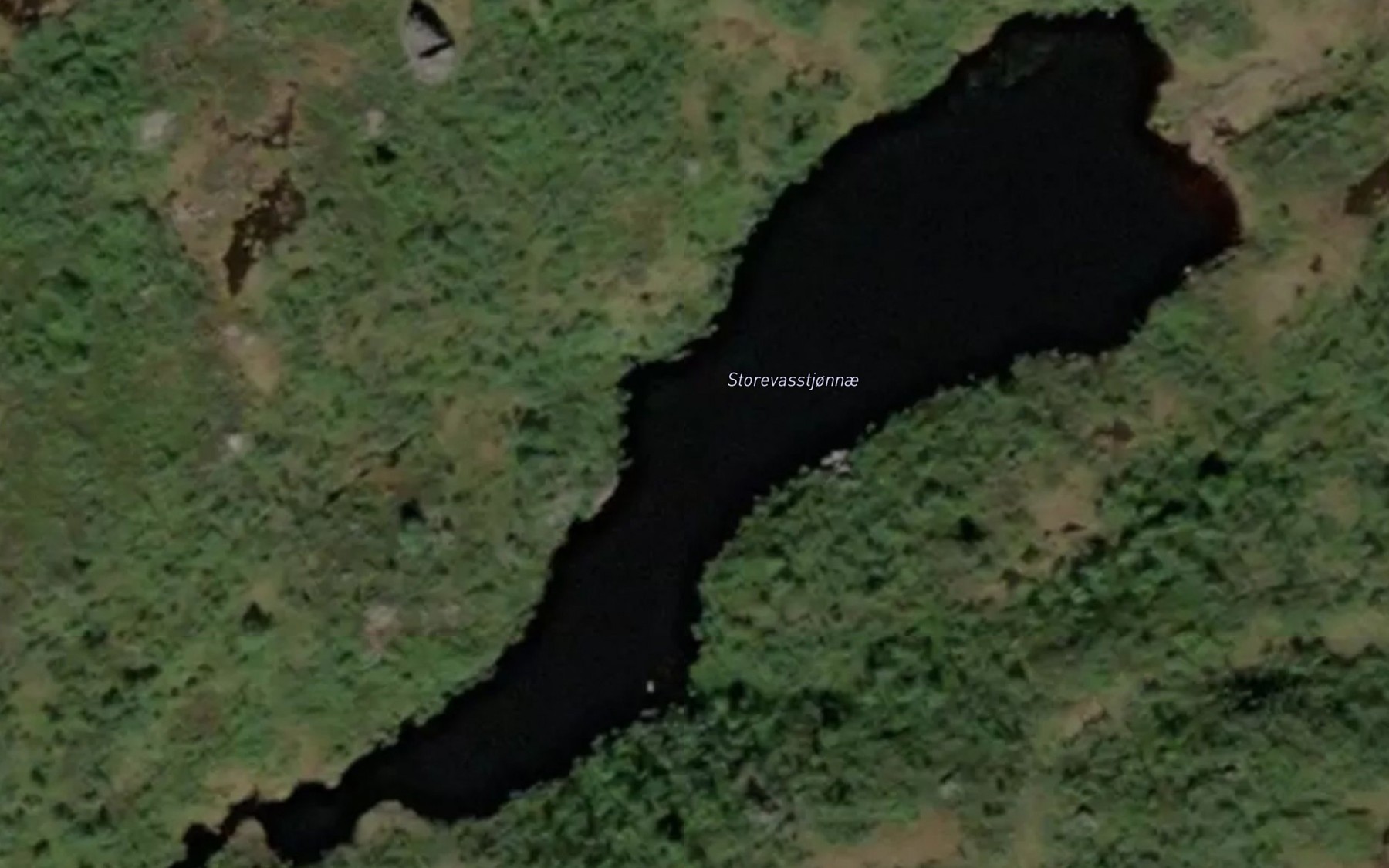 Satellite map of the Storevasstjonnae