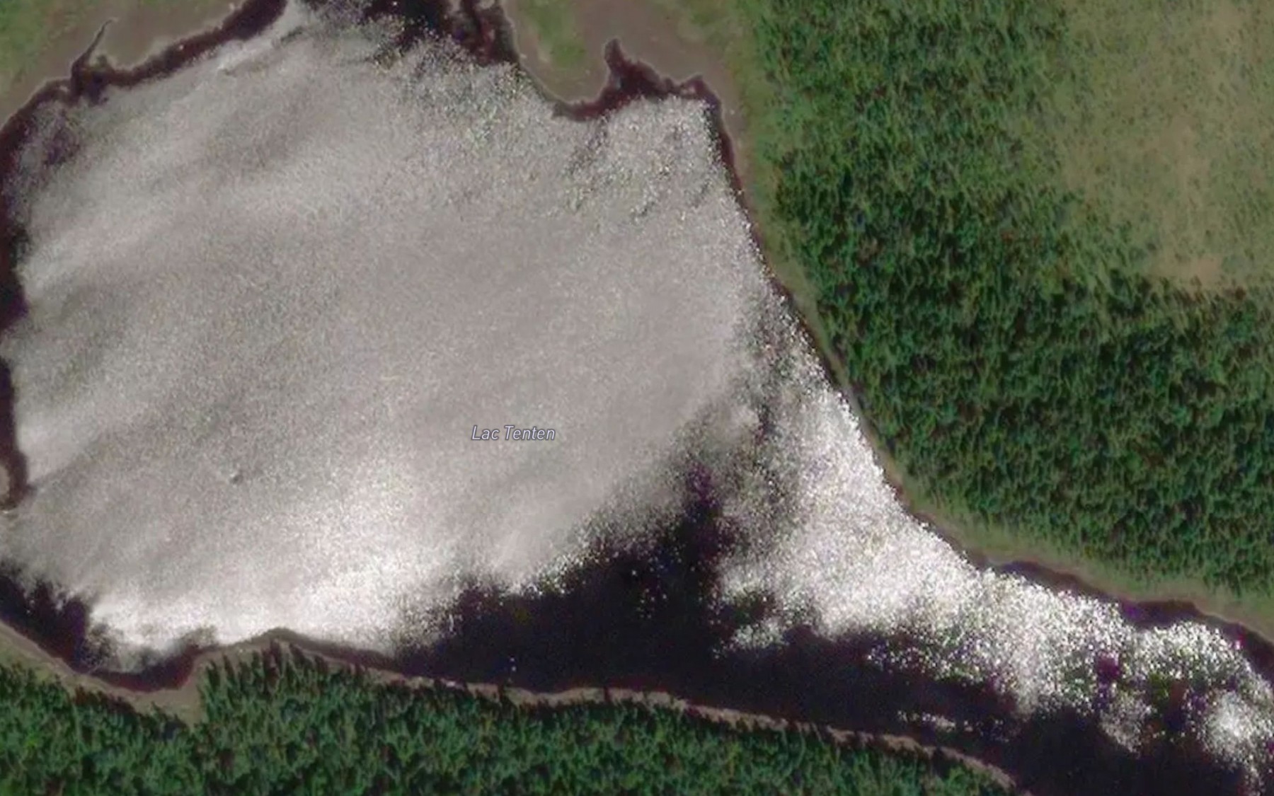 Satellite map of the Lac Tenten