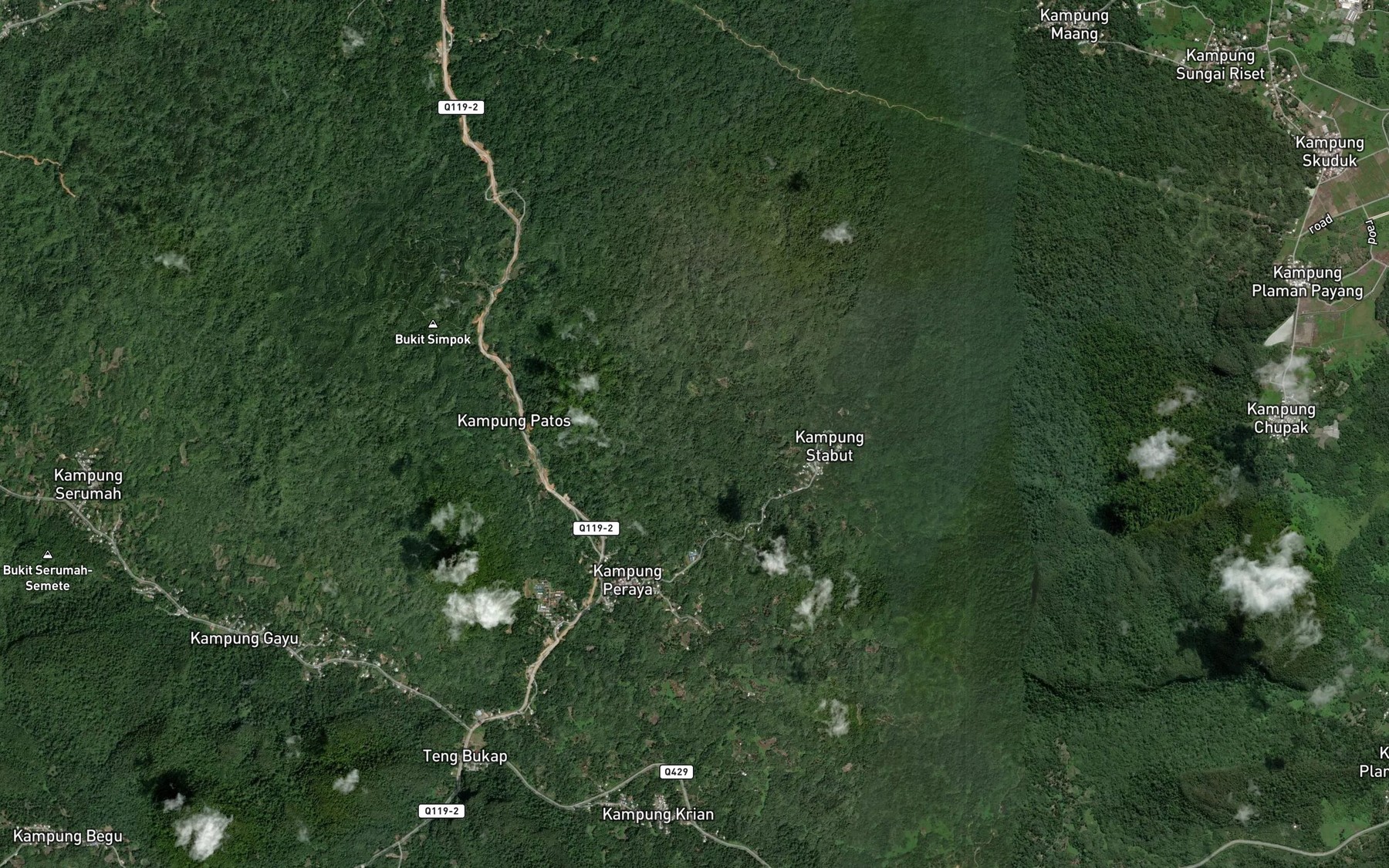 Satellite map of the Sungai Riam