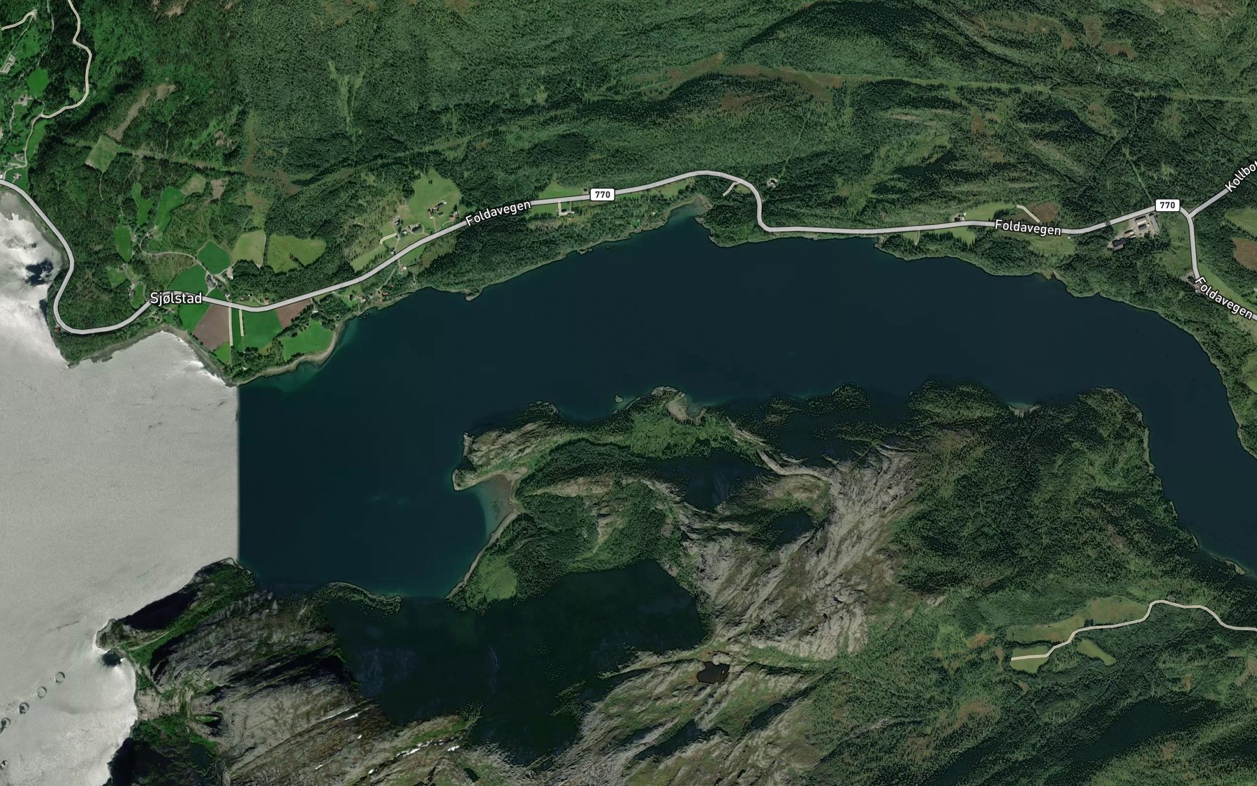 Satellite map of the Skjervika