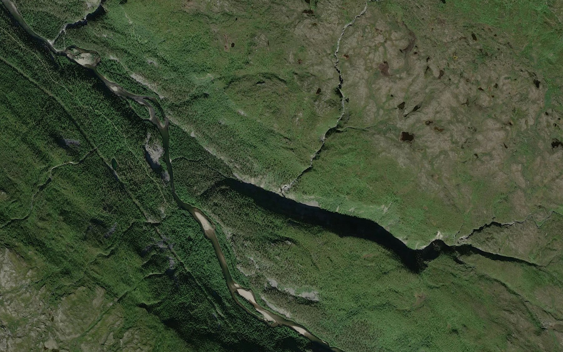 Satellite map of the Geinnodatjohka