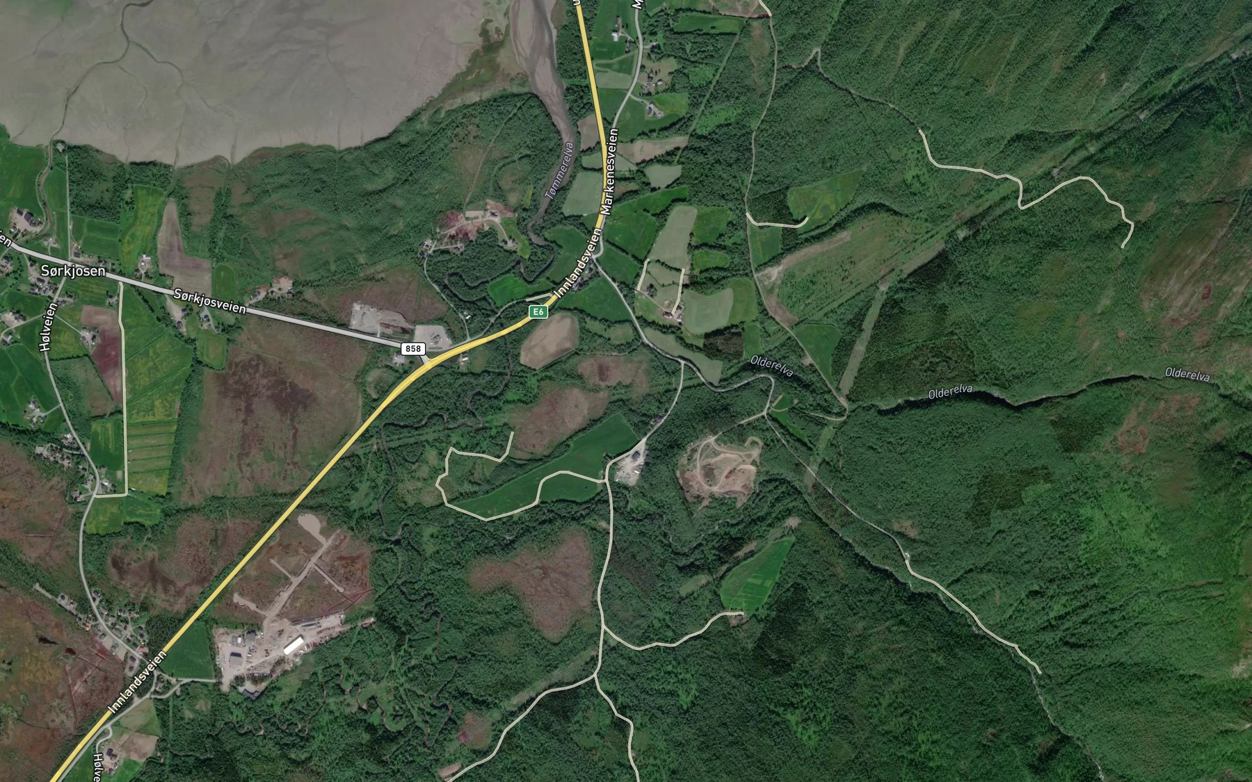 Satellite map of the Forrmyrveita