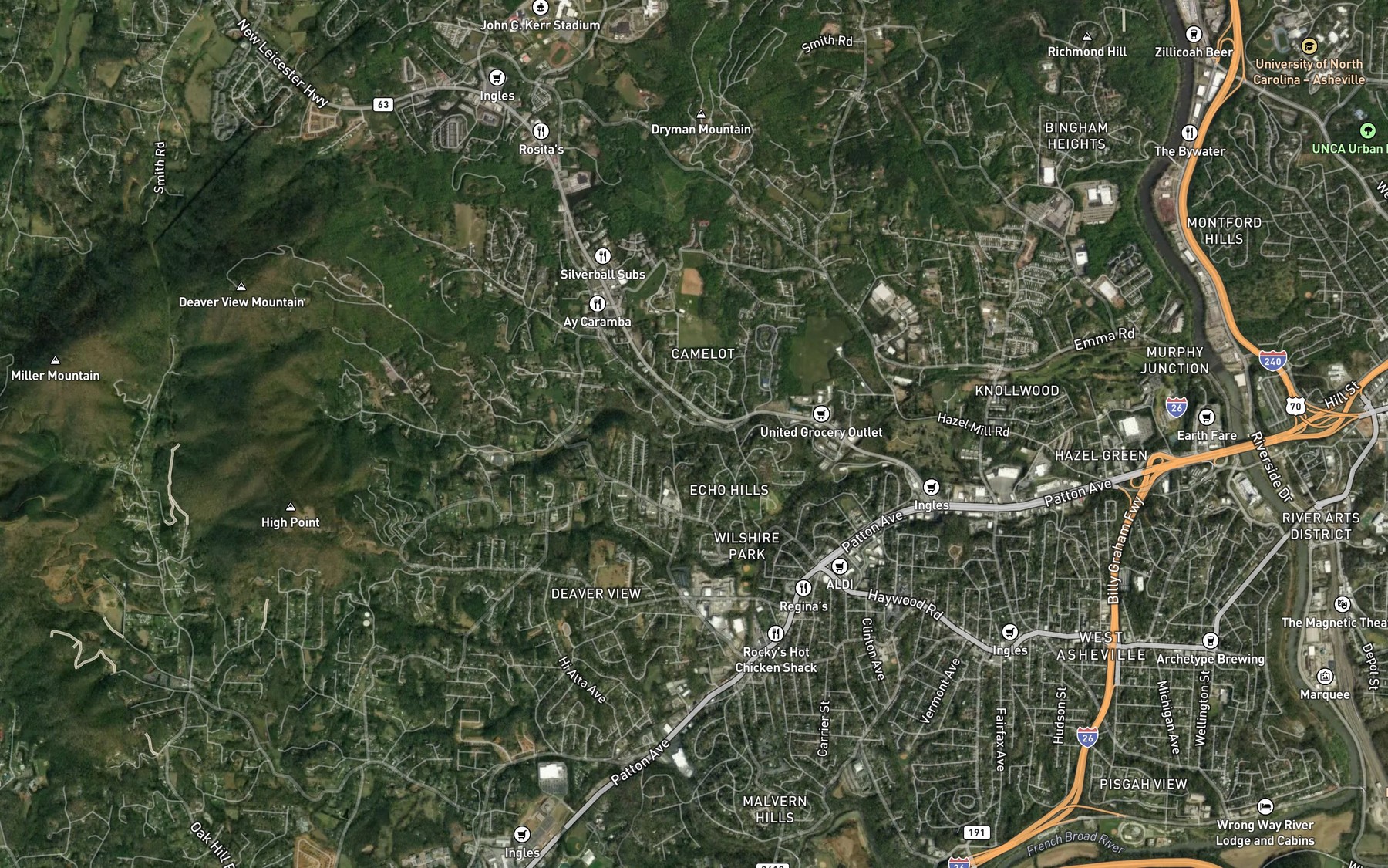 Satellite map of the McKinnish Branch