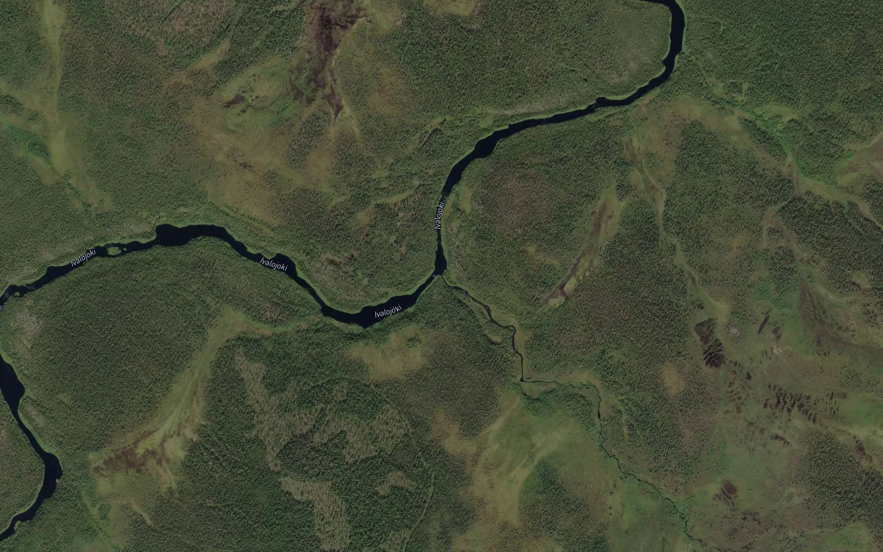 Satellite map of the Suorpmasjohka