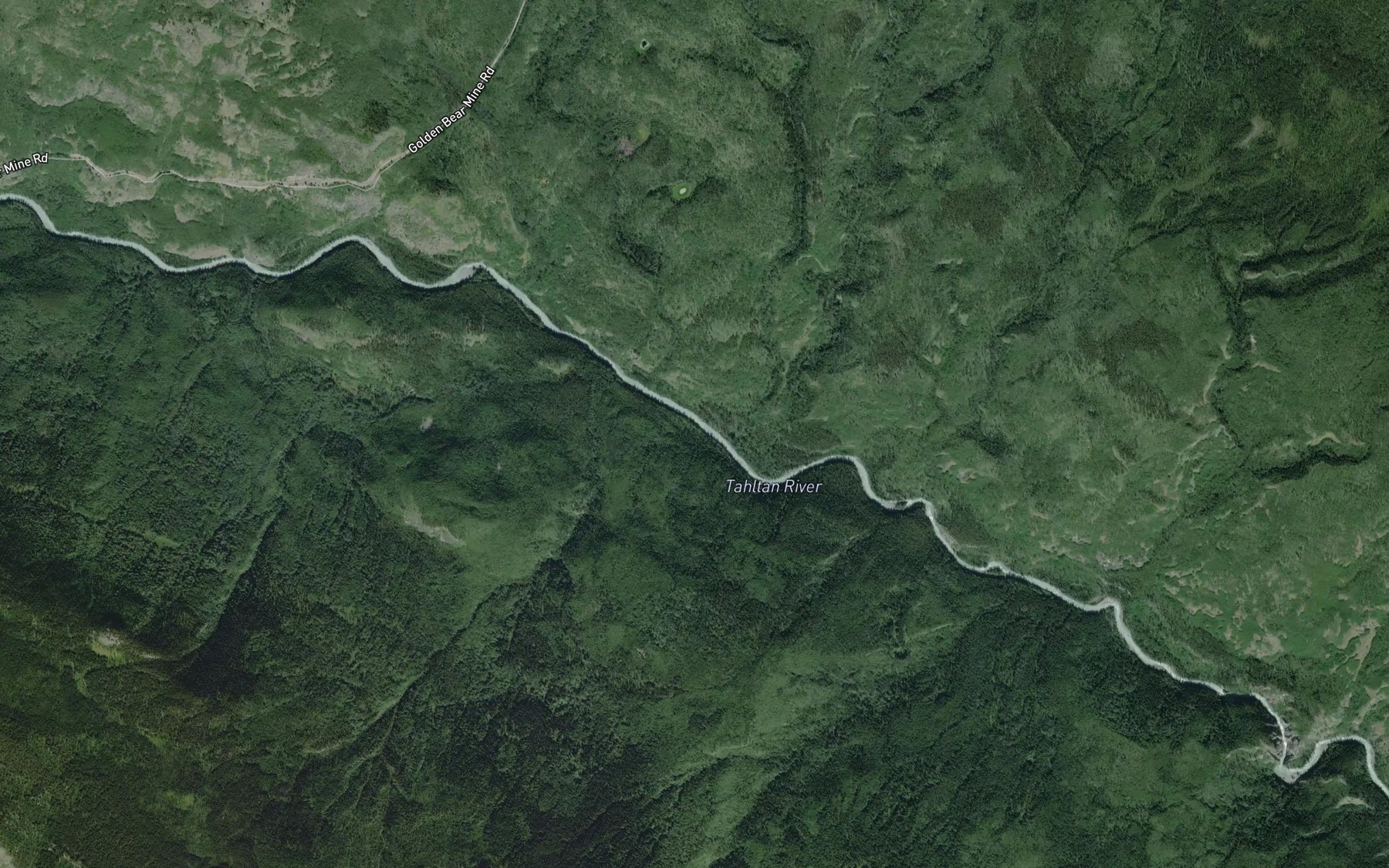 Satellite map of the Middle Creek