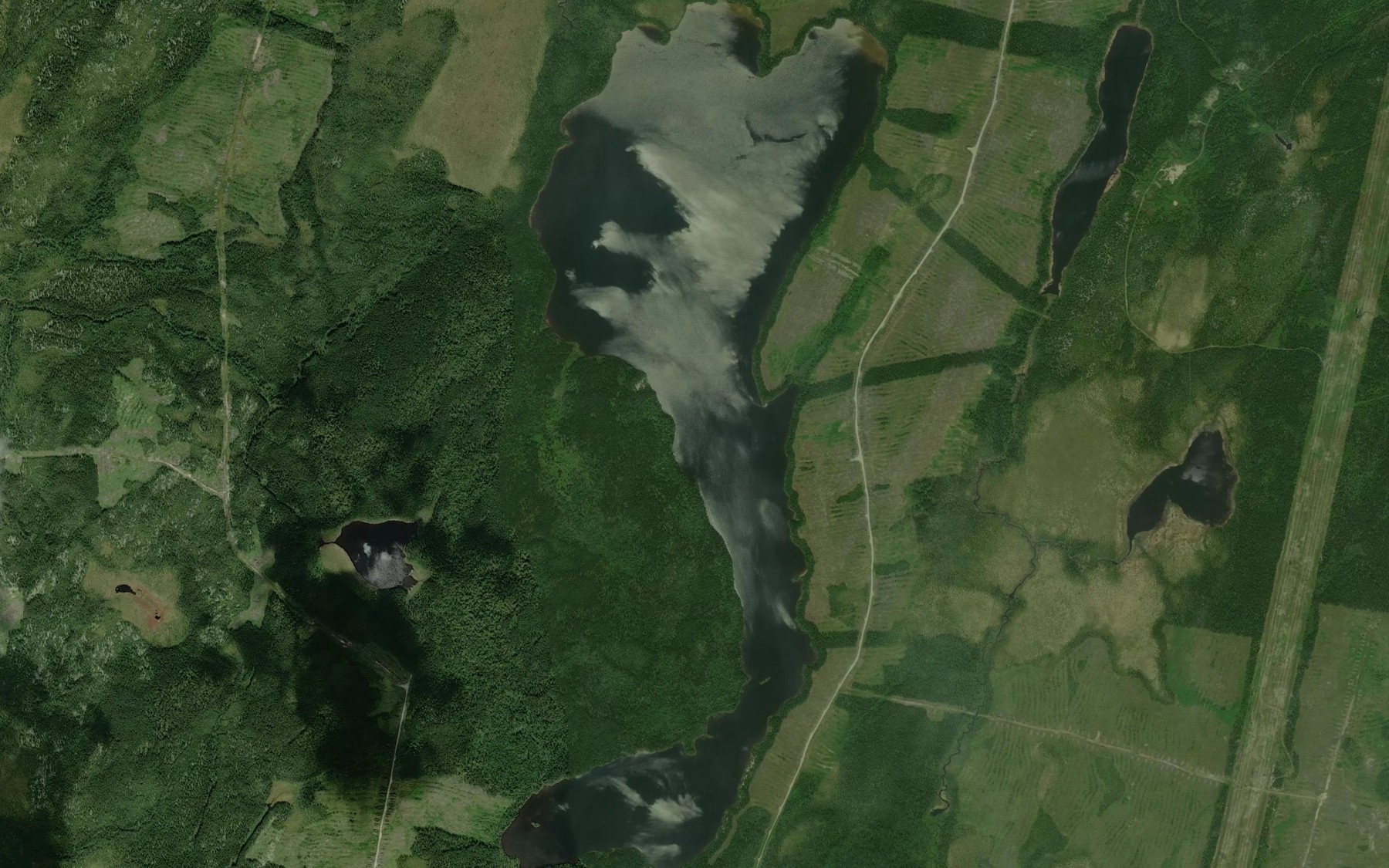 Satellite map of the Lac Bonnemain