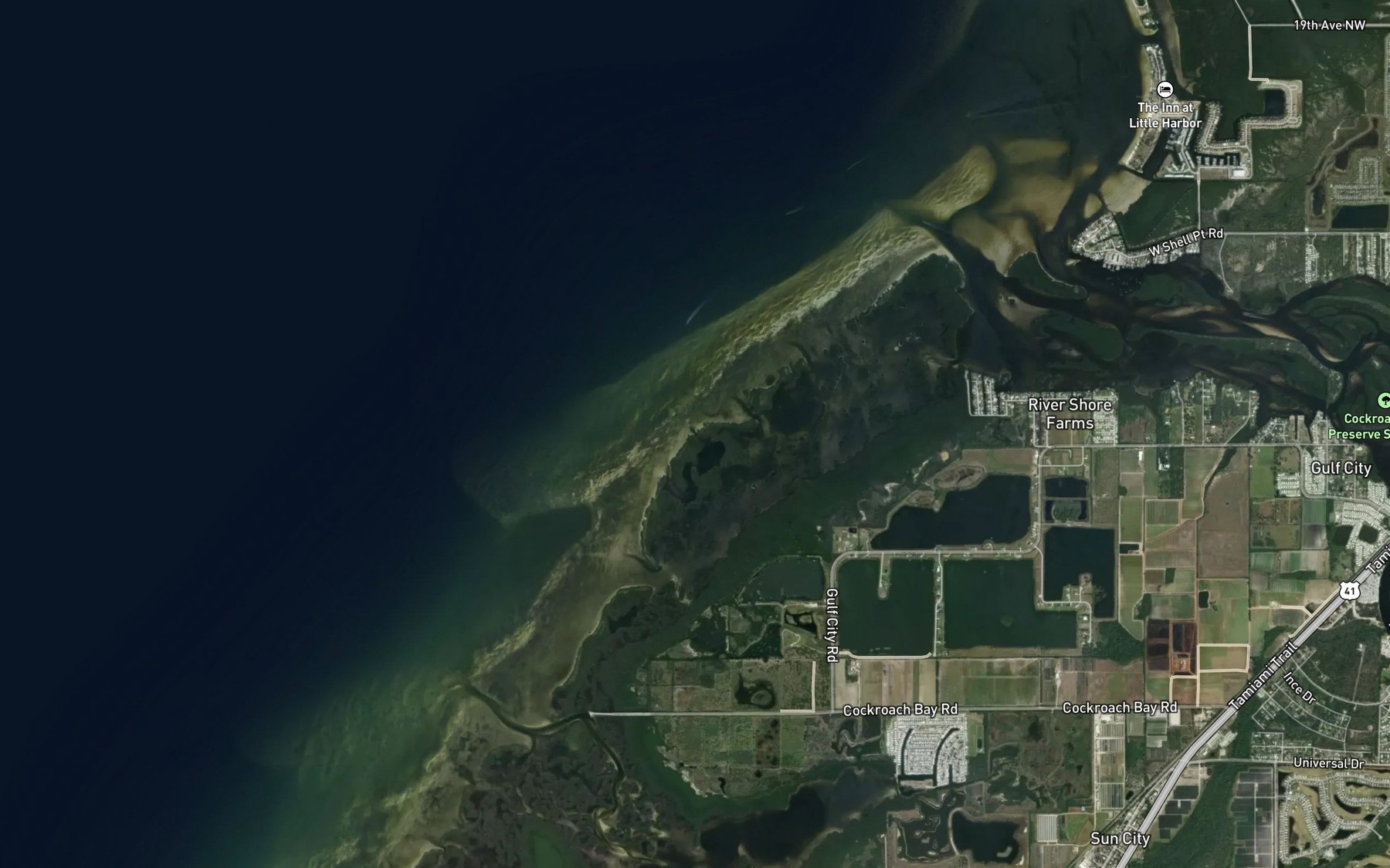 Satellite map of the Marys Lake Pass