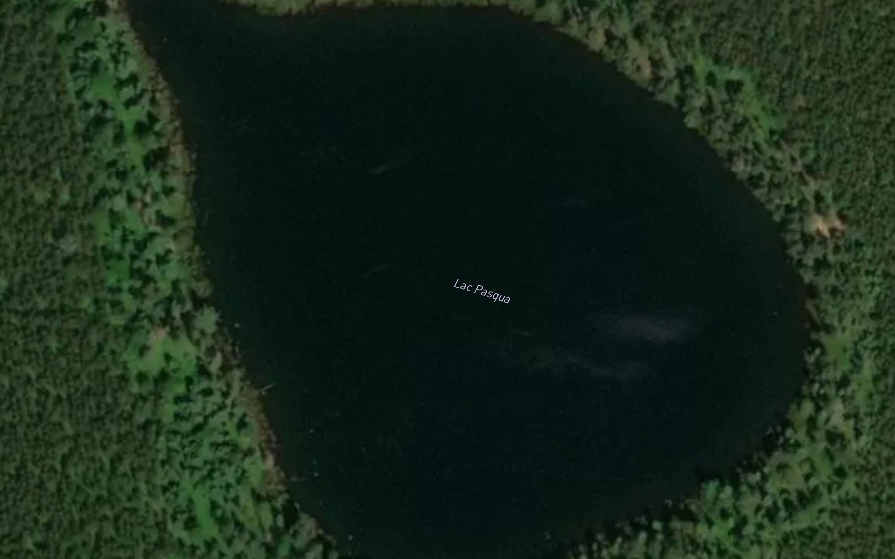 Satellite map of the Lac Pasqua