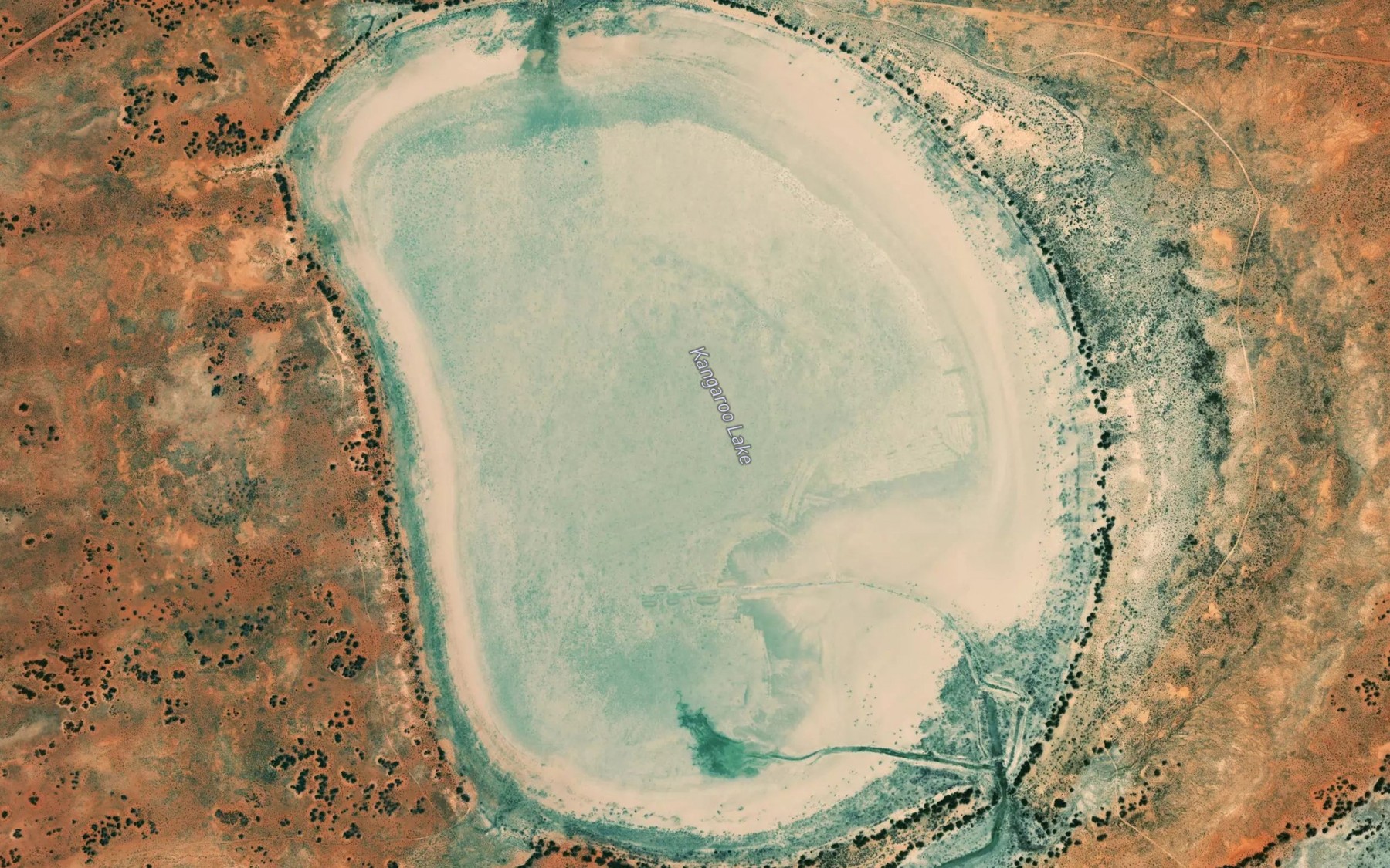 Satellite map of the Kangaroo Lake