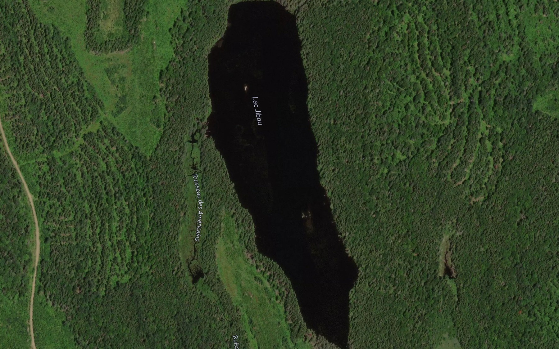 Satellite map of the Lac Jibou