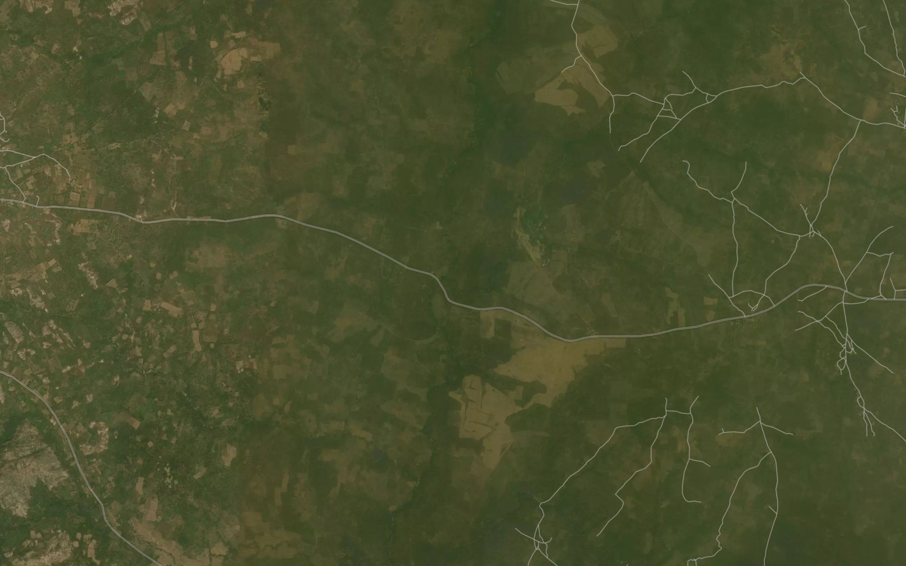 Satellite map of the River Atan